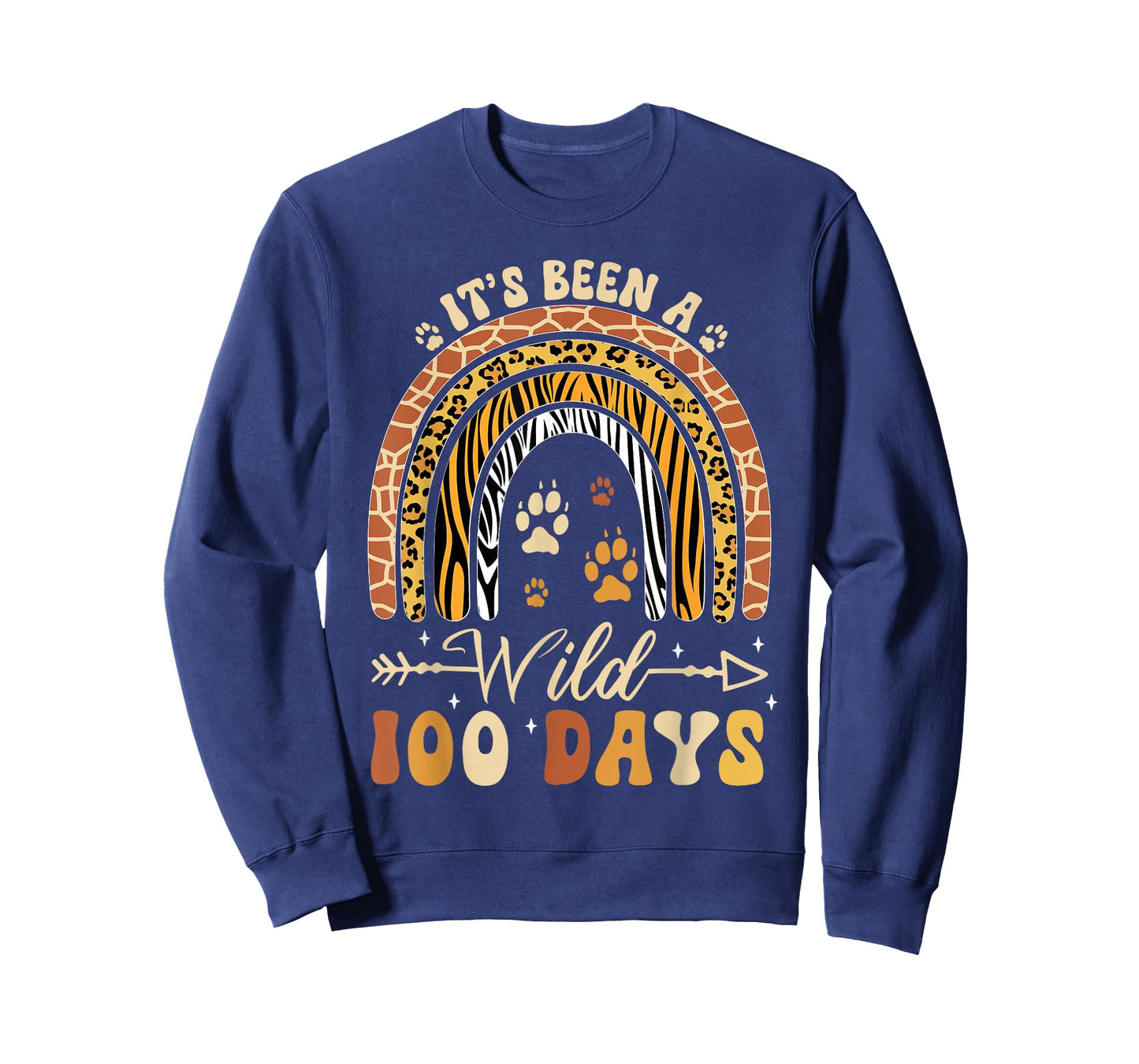 100 Days of School Wild Rainbow 100th Day of School Kids T-Shirt