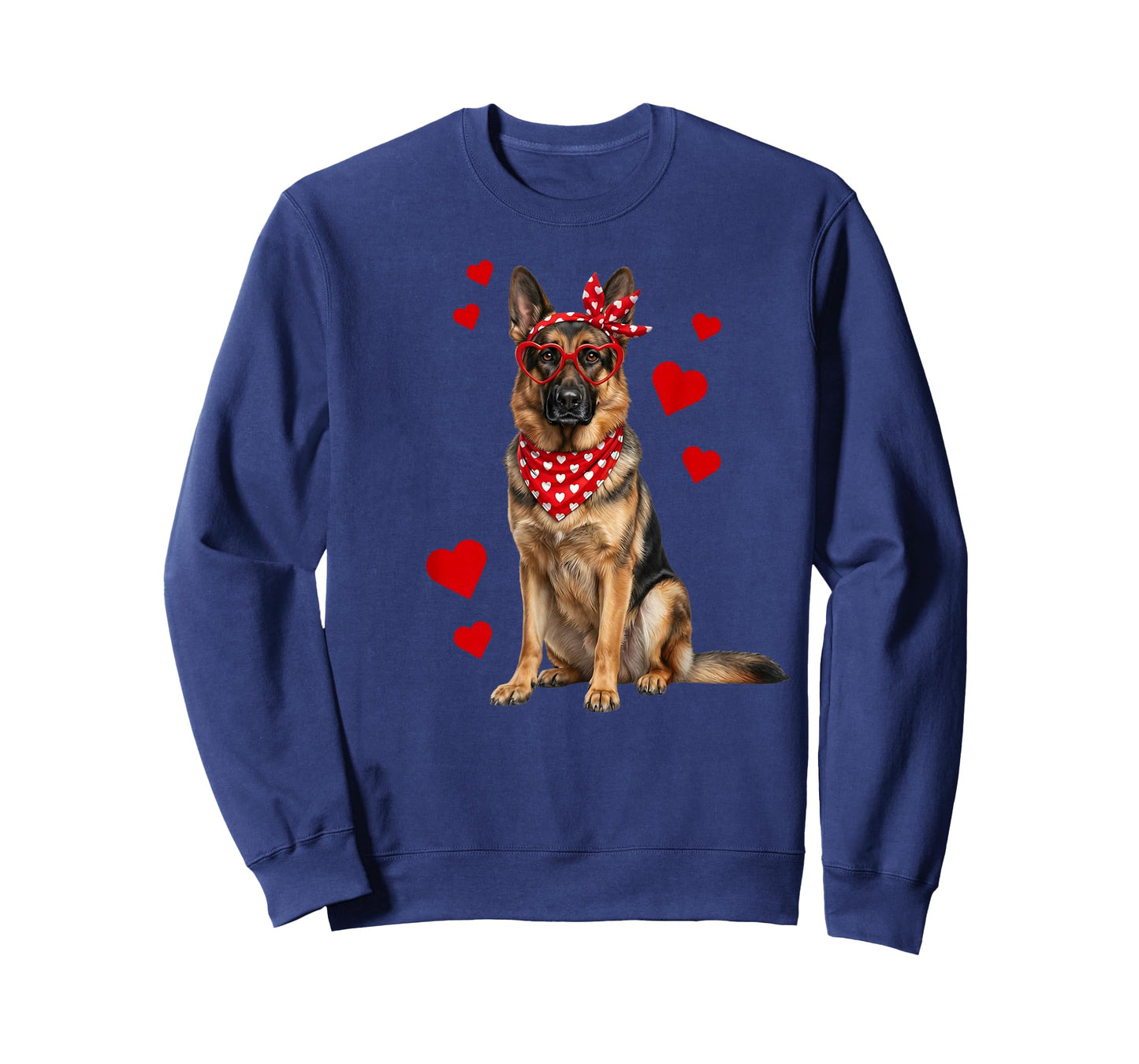 German Shepherd Valentines Day Dog Lover Heart T-Shirt