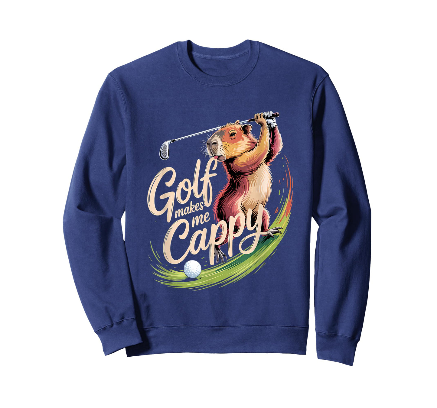 Golfer Capybara Pun Golfing Funny Golf T-Shirt