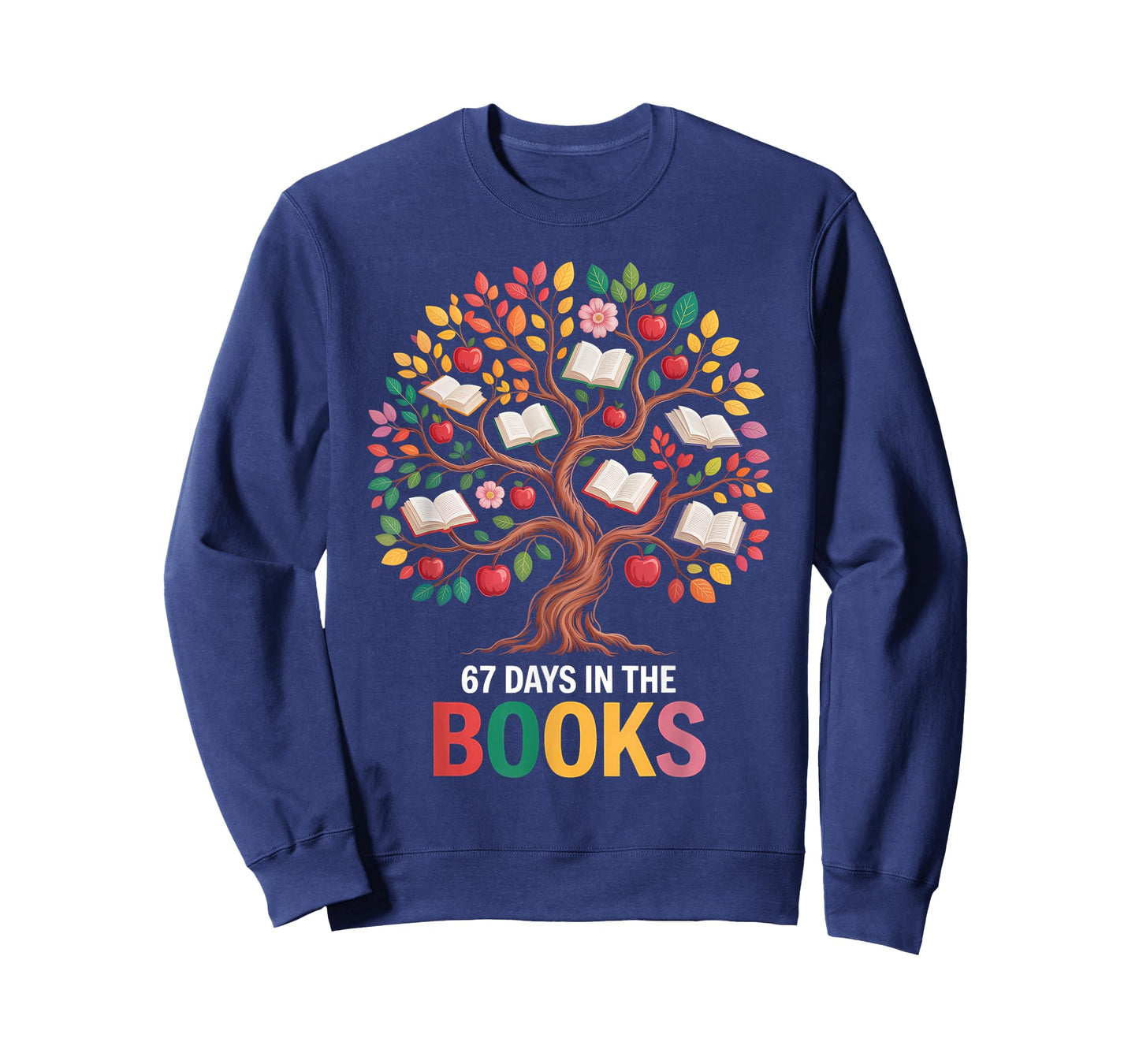67 Days in The Books Reading Teacher 67th Day of School T-Shirt