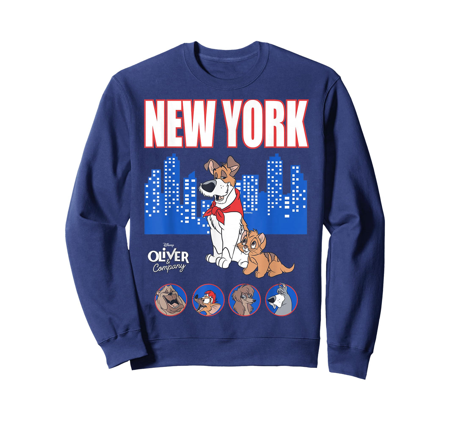 Disney Oliver & Company New York City Retro Skyline T-Shirt