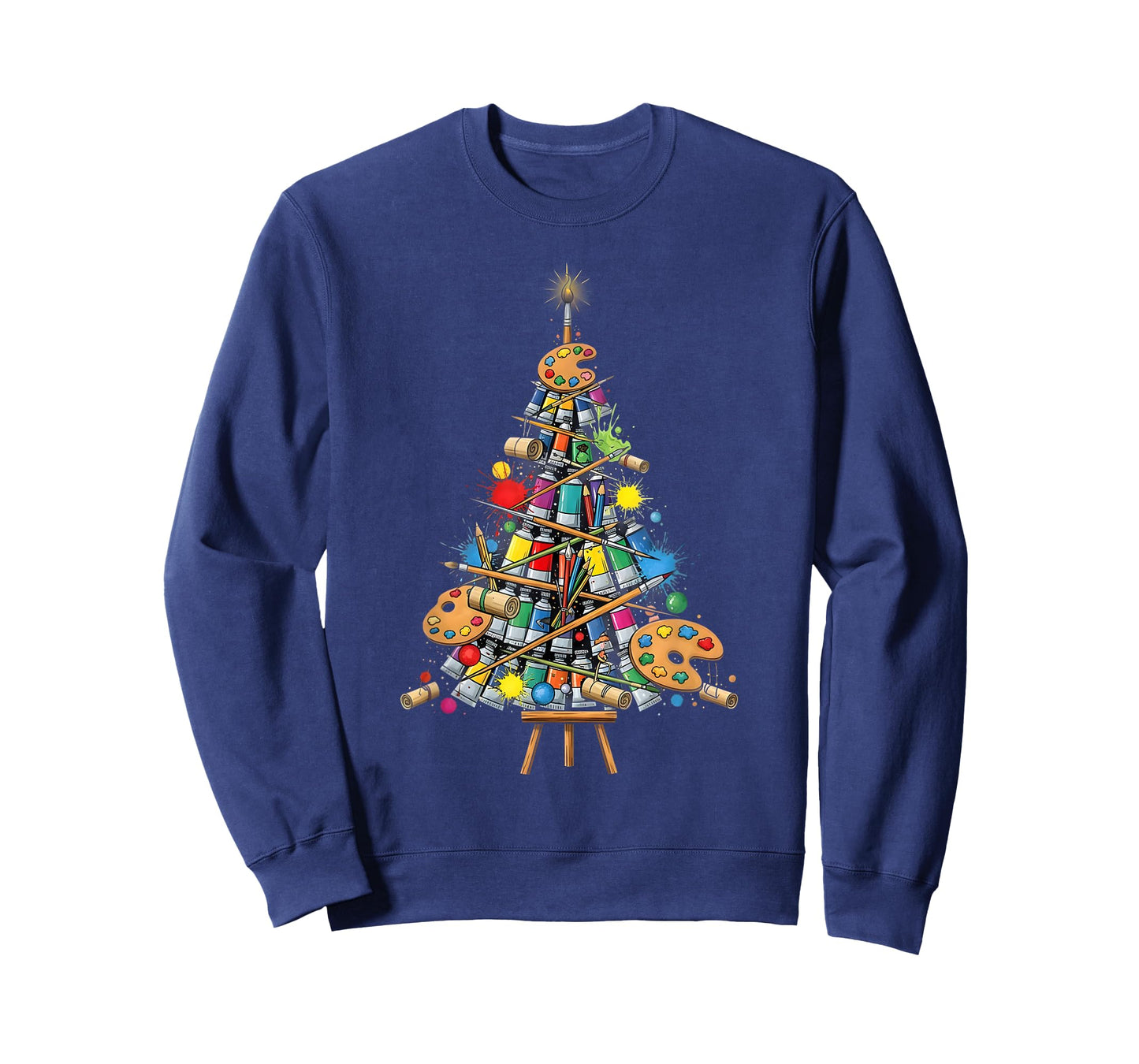 Funny Christmas Tree for Painters and Artists T-Shirt