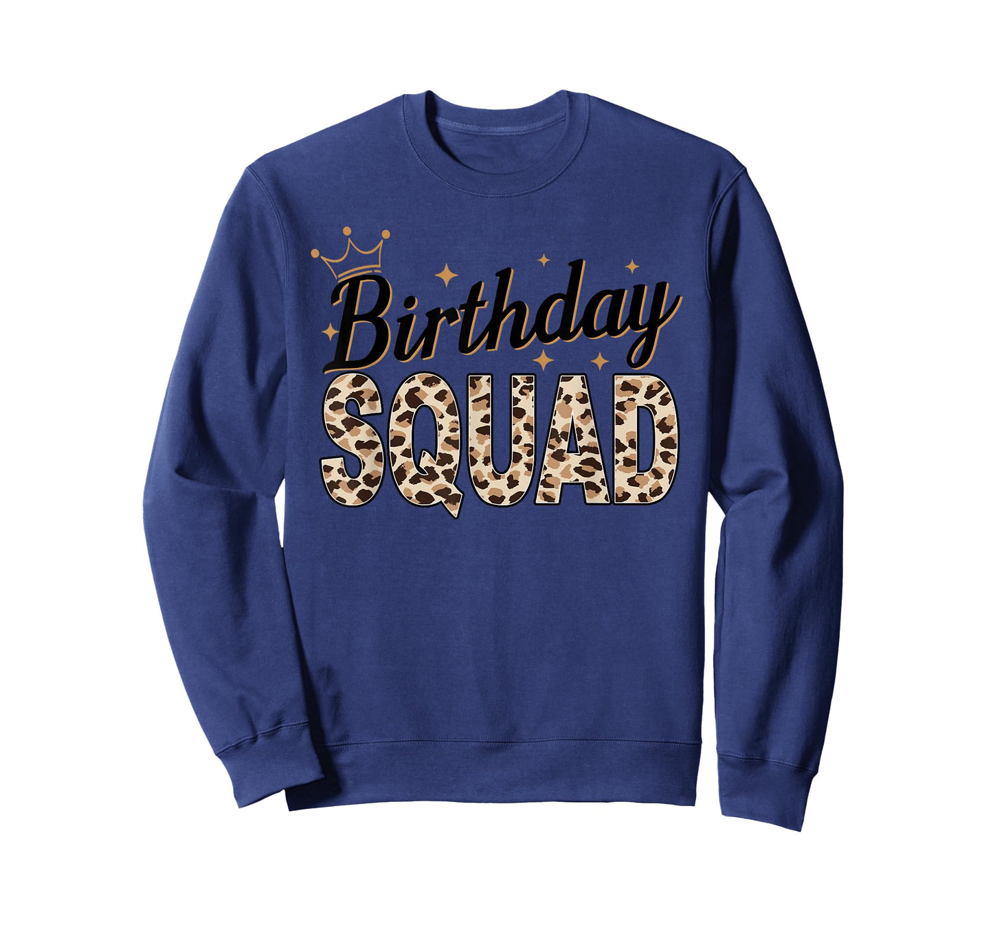 Birthday Squad Animal Print Leopard Cheetah Zebra Crown T-Shirt