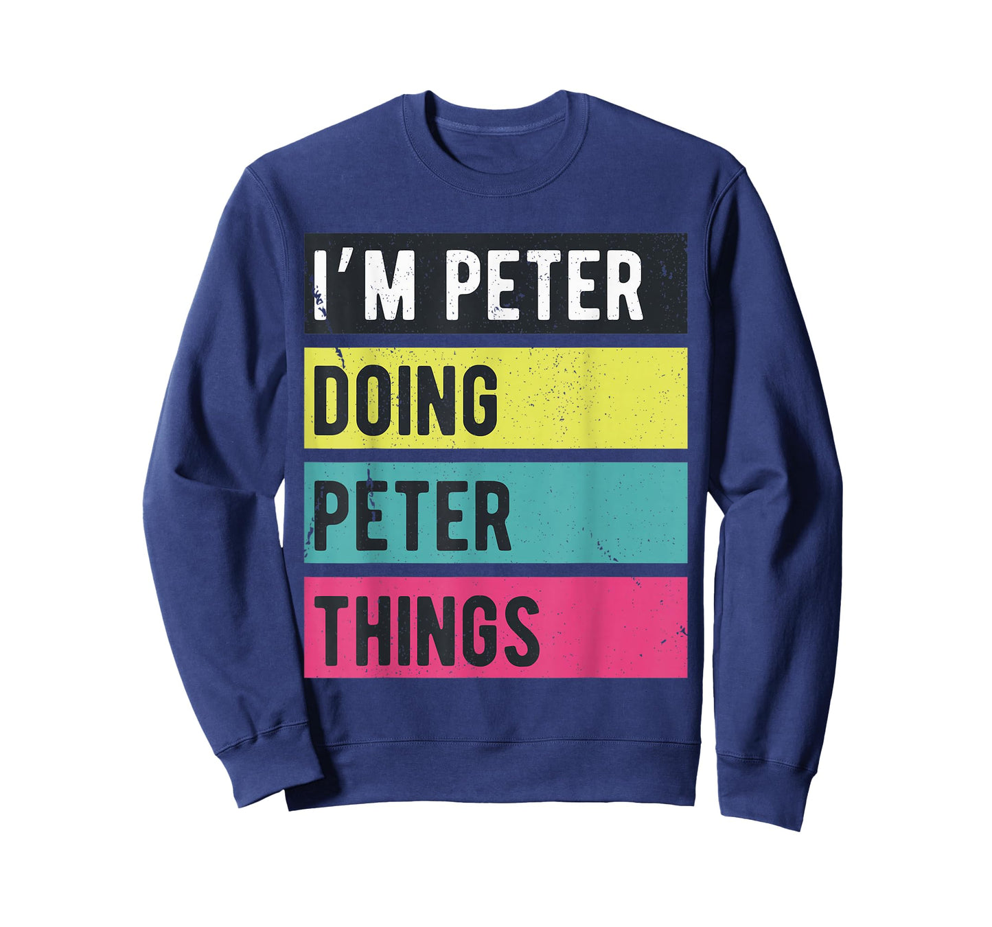 Doing Peter Things Funny Personalized Names Retro T-Shirt
