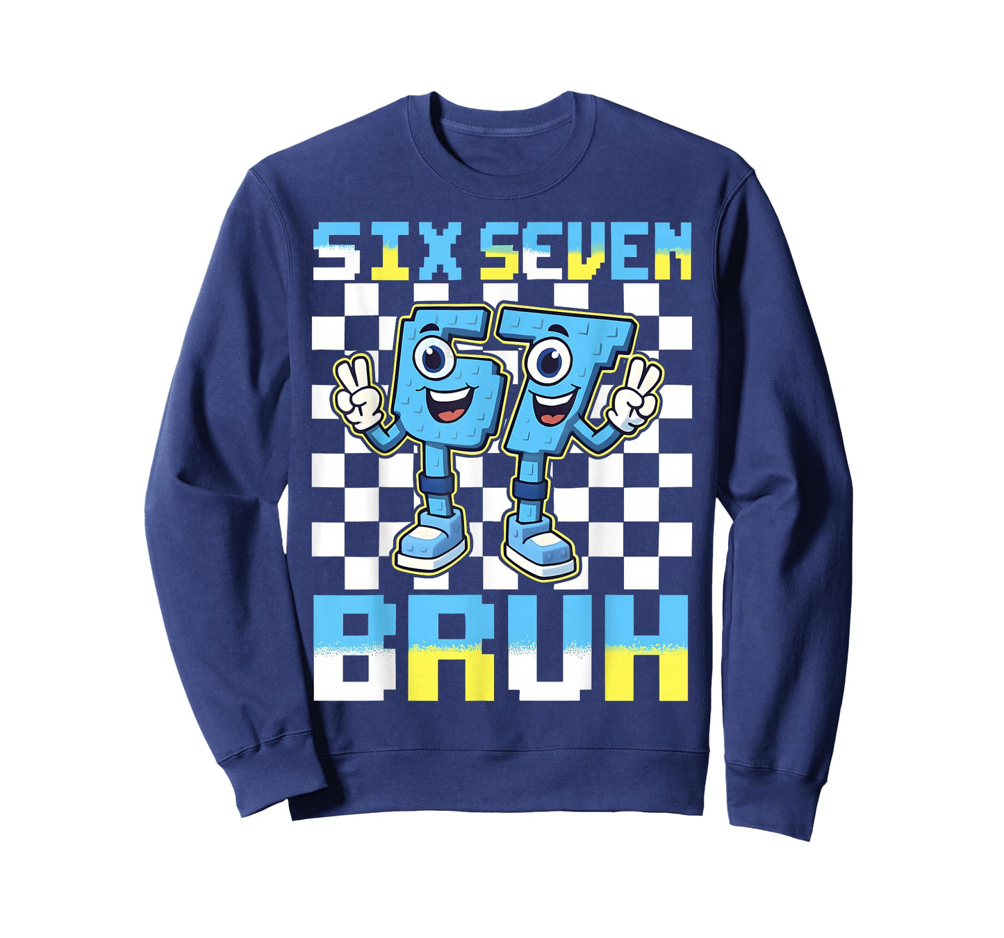 Cute Six Seven 67 Brainrot Bruh Gift for Men Boys Kids Youth T-Shirt
