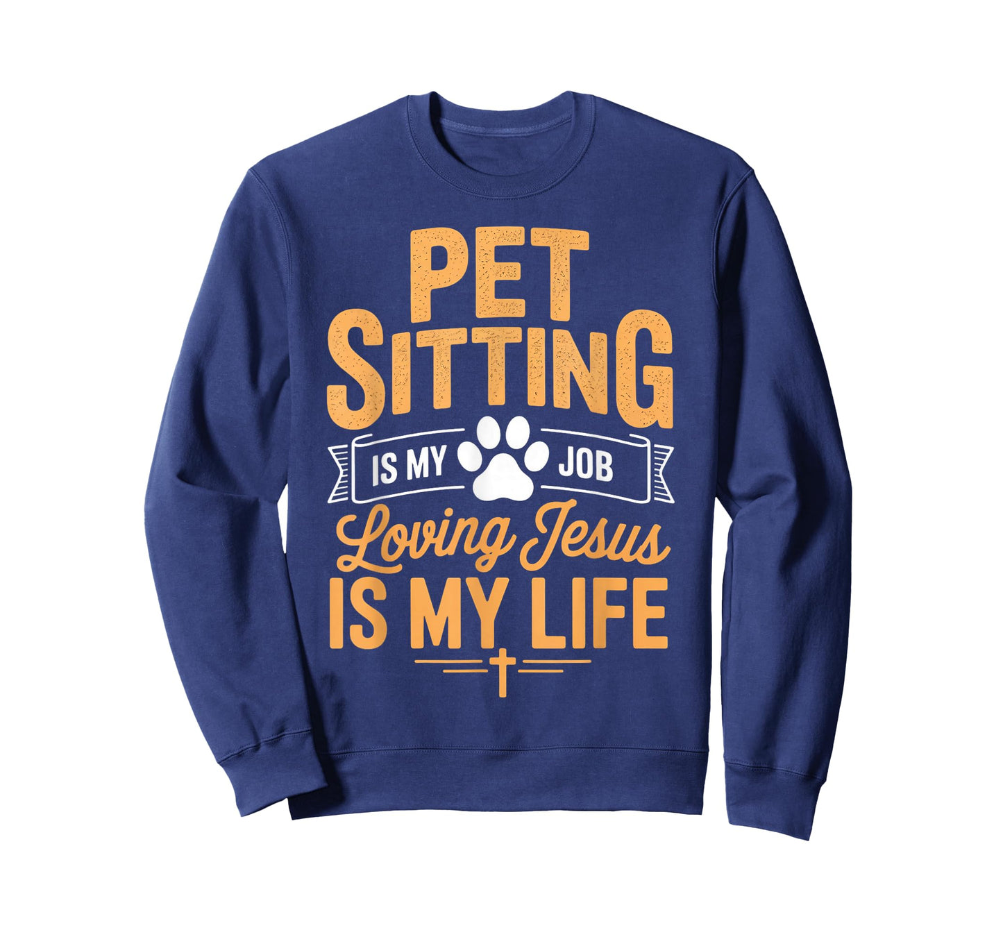 Loving Jesus is Life Dog Walking Dog Trainer Pet Sitting T-Shirt