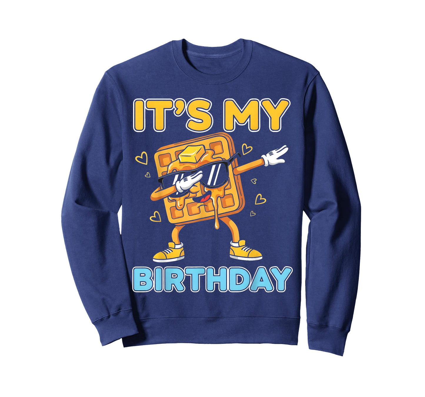 Funny It's My Birthday Waffle Dab Cartoon Party Boy Girl T-Shirt