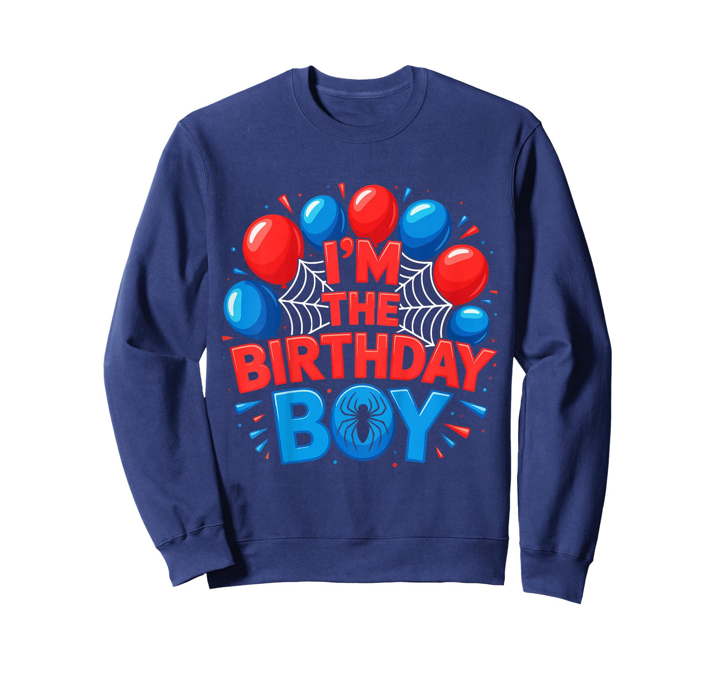 Kids Spider Web Party I'm The Birthday Boy T-Shirt
