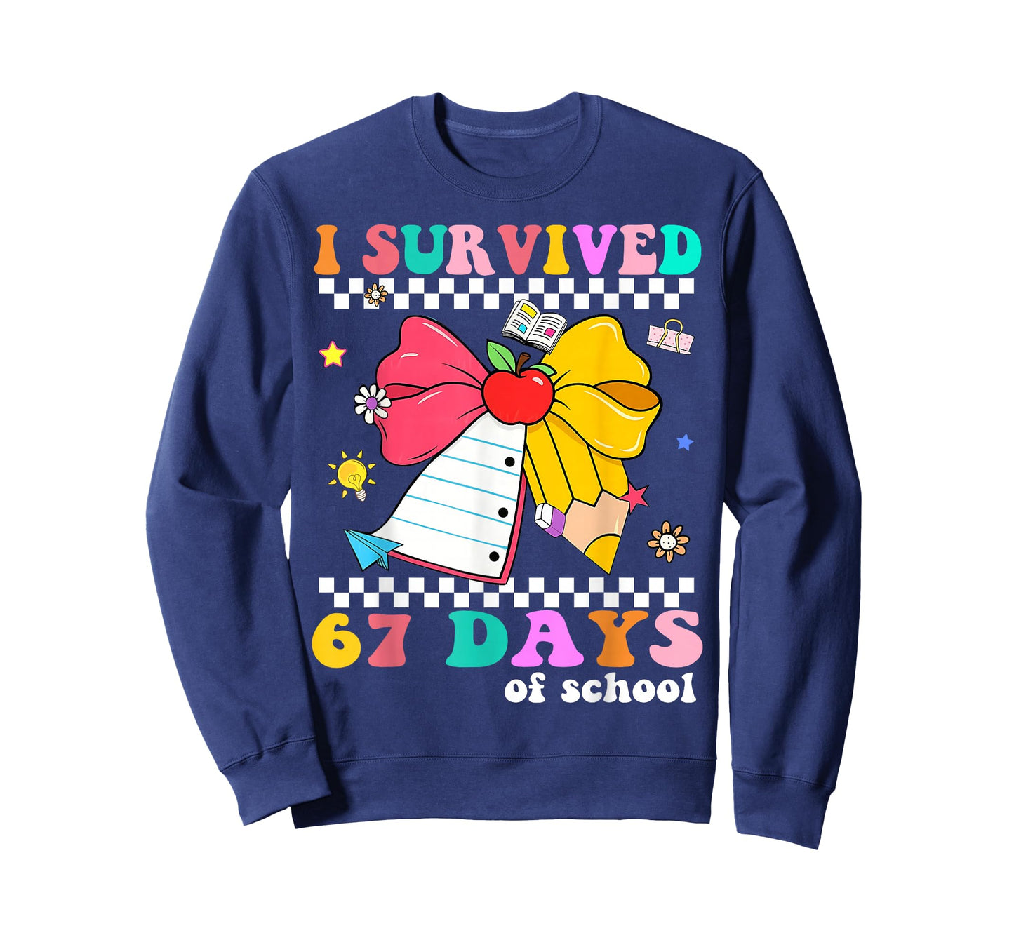 I Survived 67 Day of School Notebook Teachers and Students T-Shirt