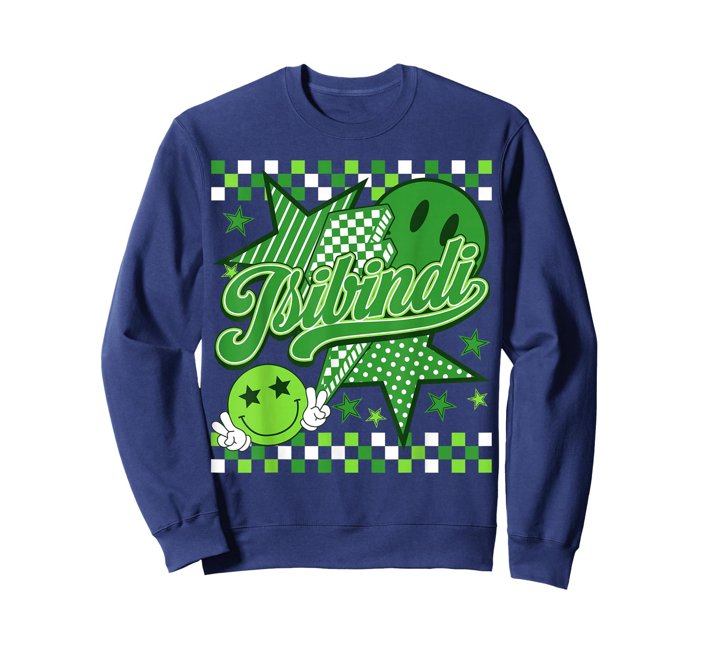 Team Isibindi Checkered Retro School Spirit House Day T-Shirt