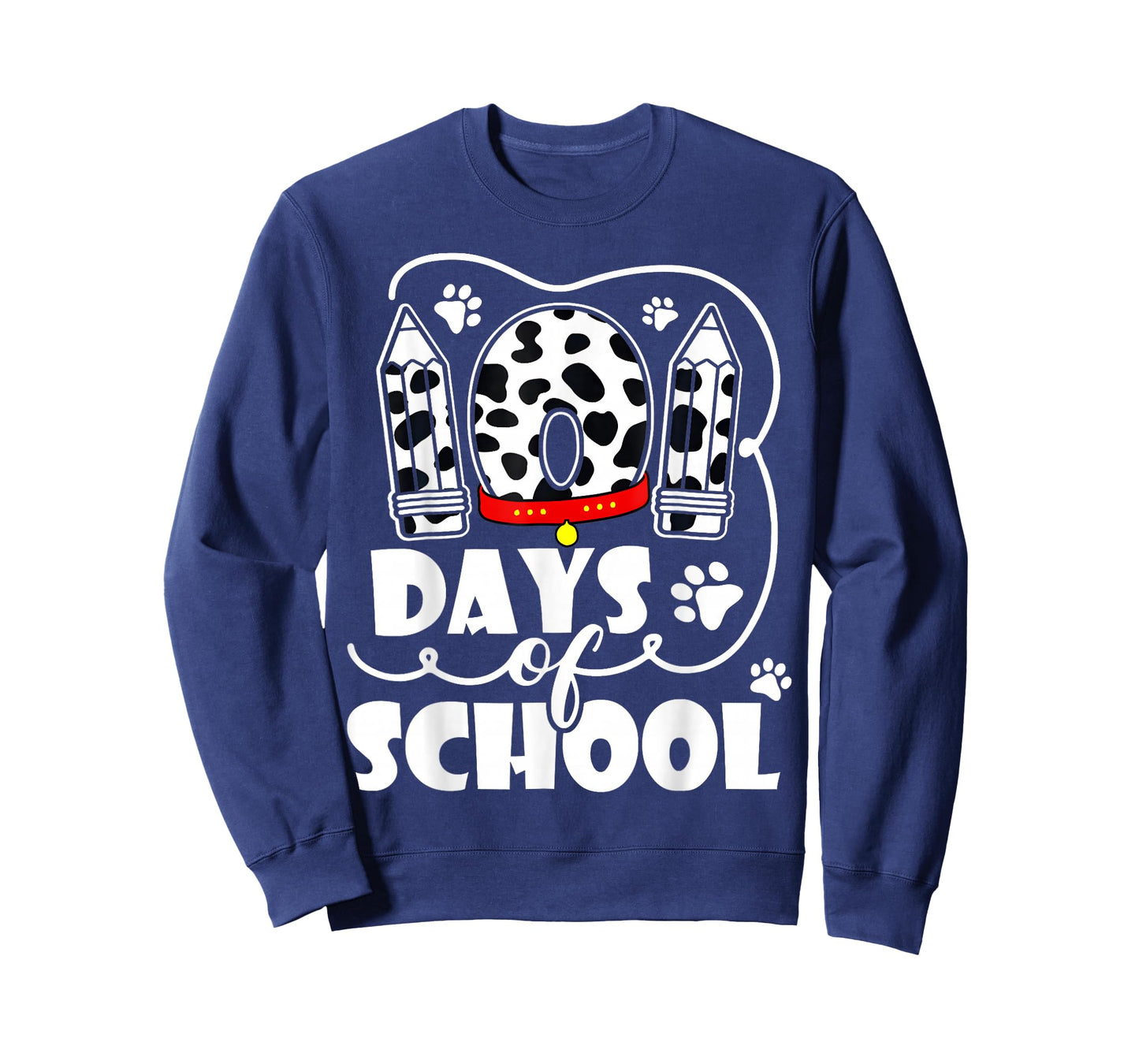 100 Days of School Dalmatian Dog Kids 100 Days Smarter T-Shirt