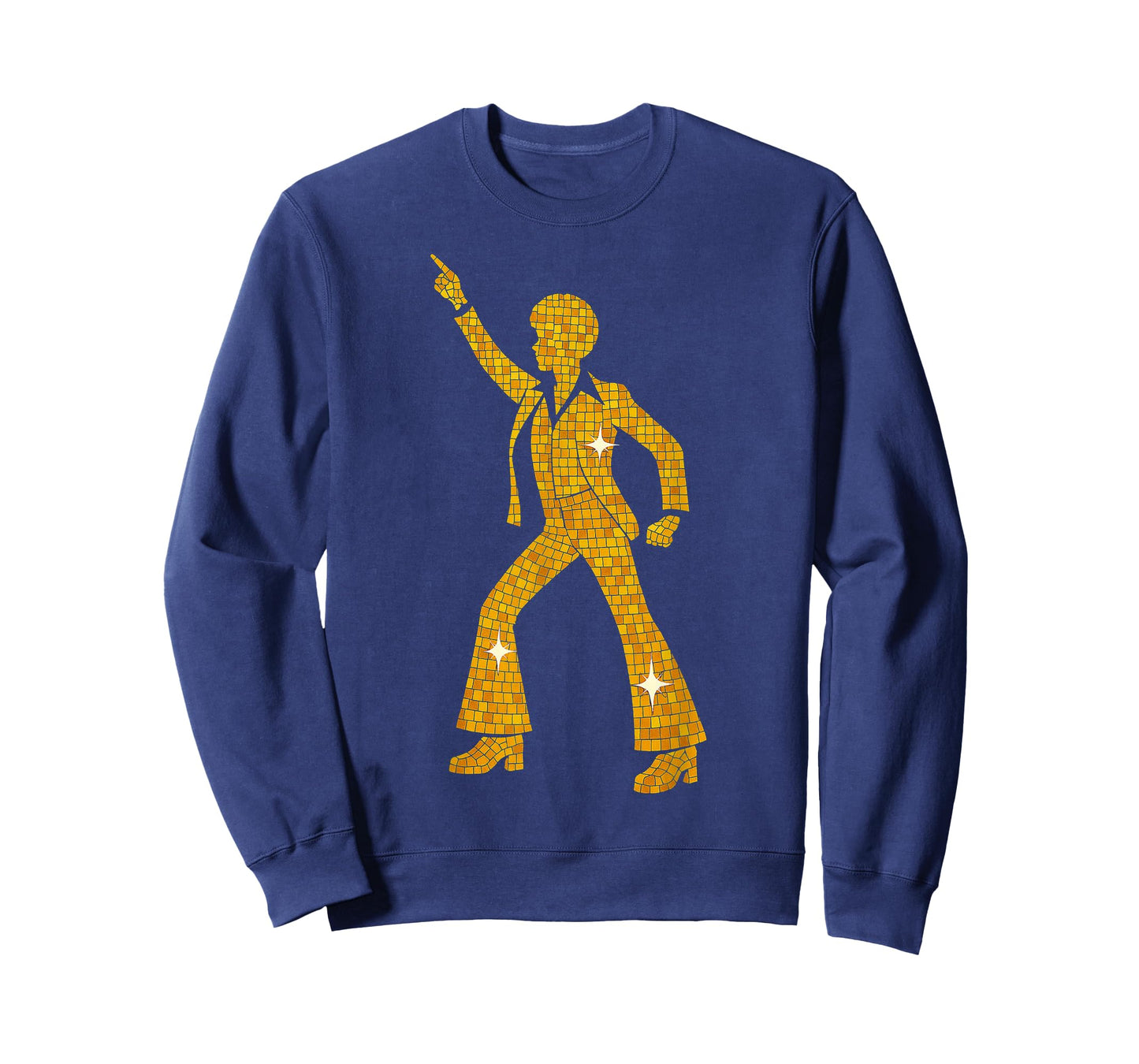 70s Disco Dancer Gold Silhouette Retro Night Fever T-Shirt