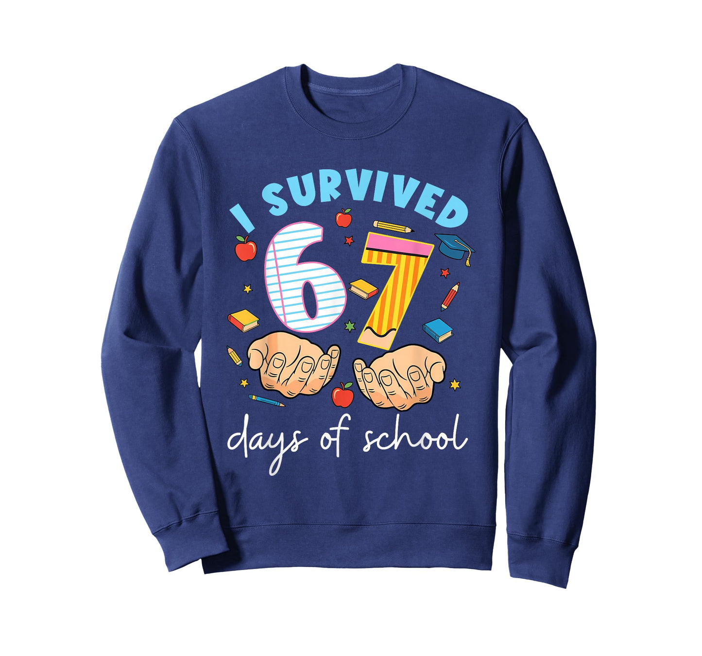 I Survived 67 Days of School Funny Student Style T-Shirt