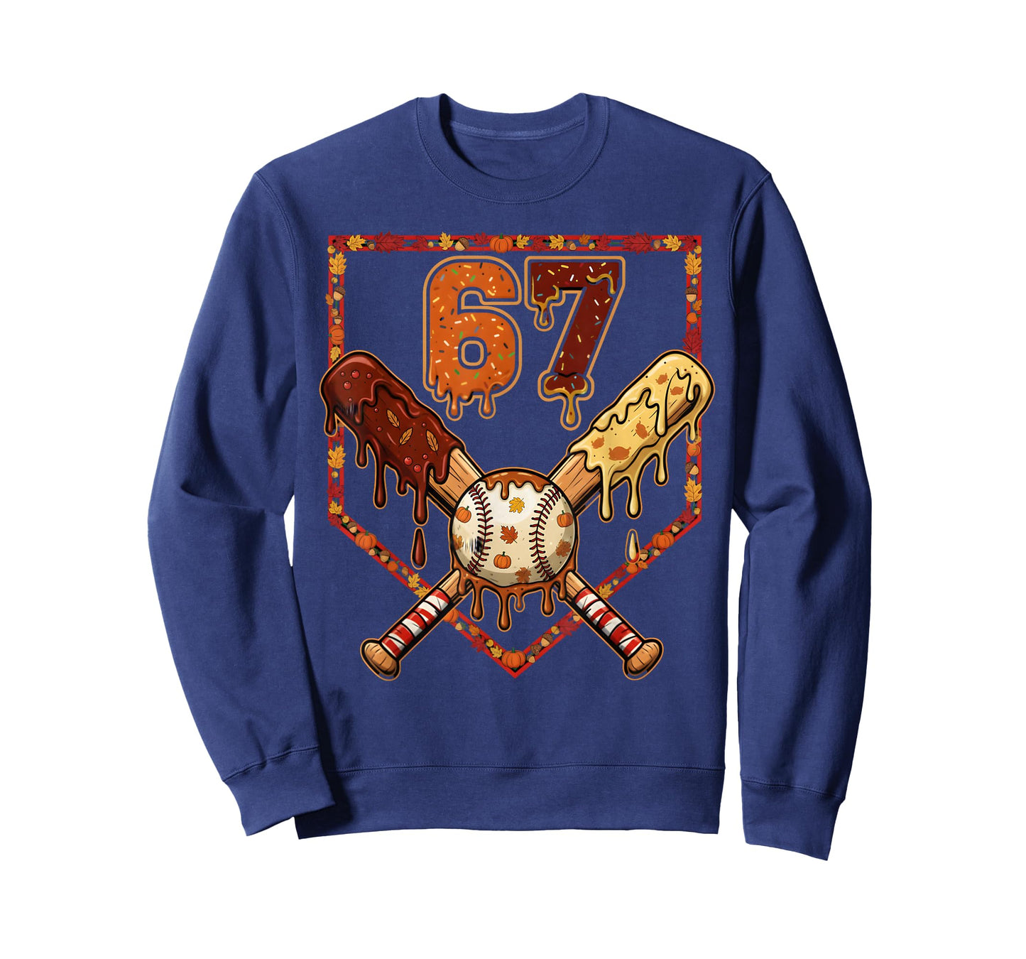 67 Baseball Drip Thanksgiving Meme Six Seven Gen Alpha Slang T-Shirt