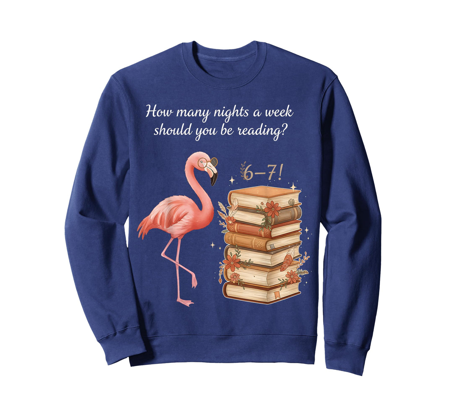 How Many Nights Reading 67 Meme Six Seven Teacher Flamingo T-Shirt