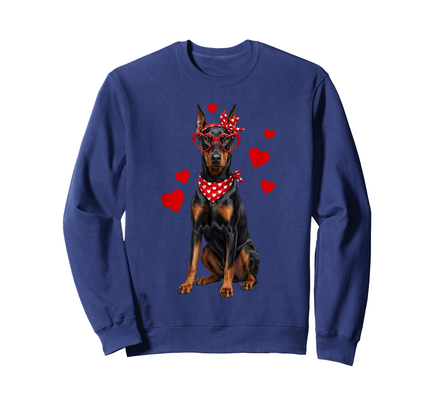 Doberman Pinscher Valentines Day Dog Lover Heart T-Shirt