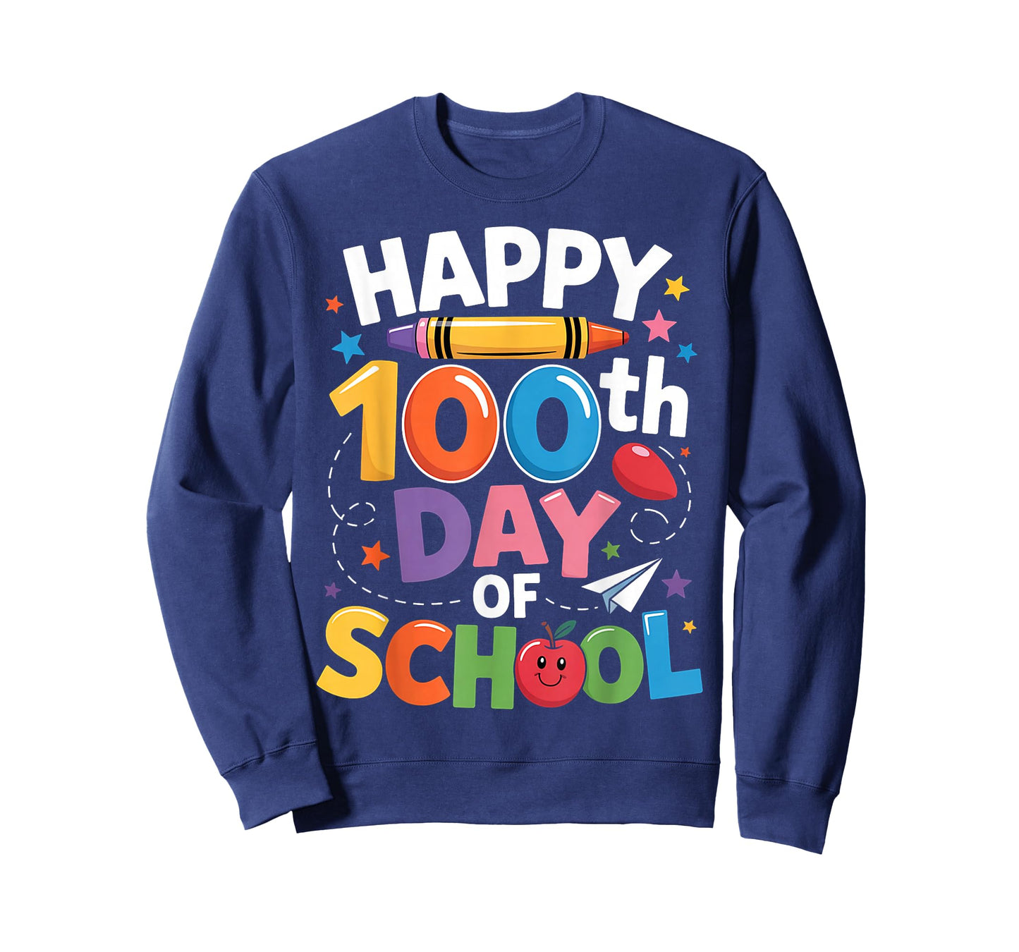 Happy 100th Day of School Kids - Fun & Colorful School T-Shirt