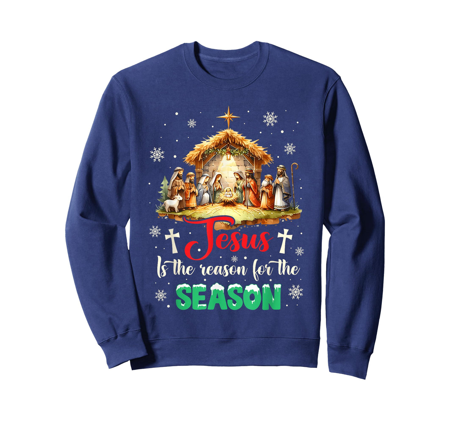 Jesus is The Reason for The Season Christian Faith Christmas T-Shirt