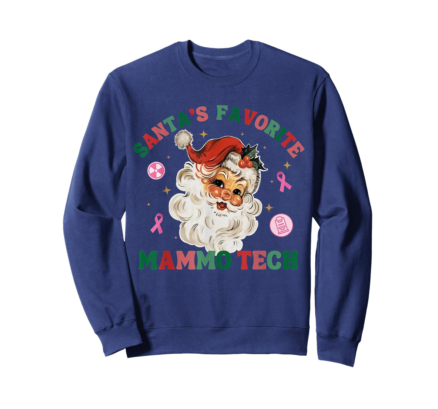 Santa's Favorite Mammo Tech Mammography Tech X-Ray Christmas T-Shirt