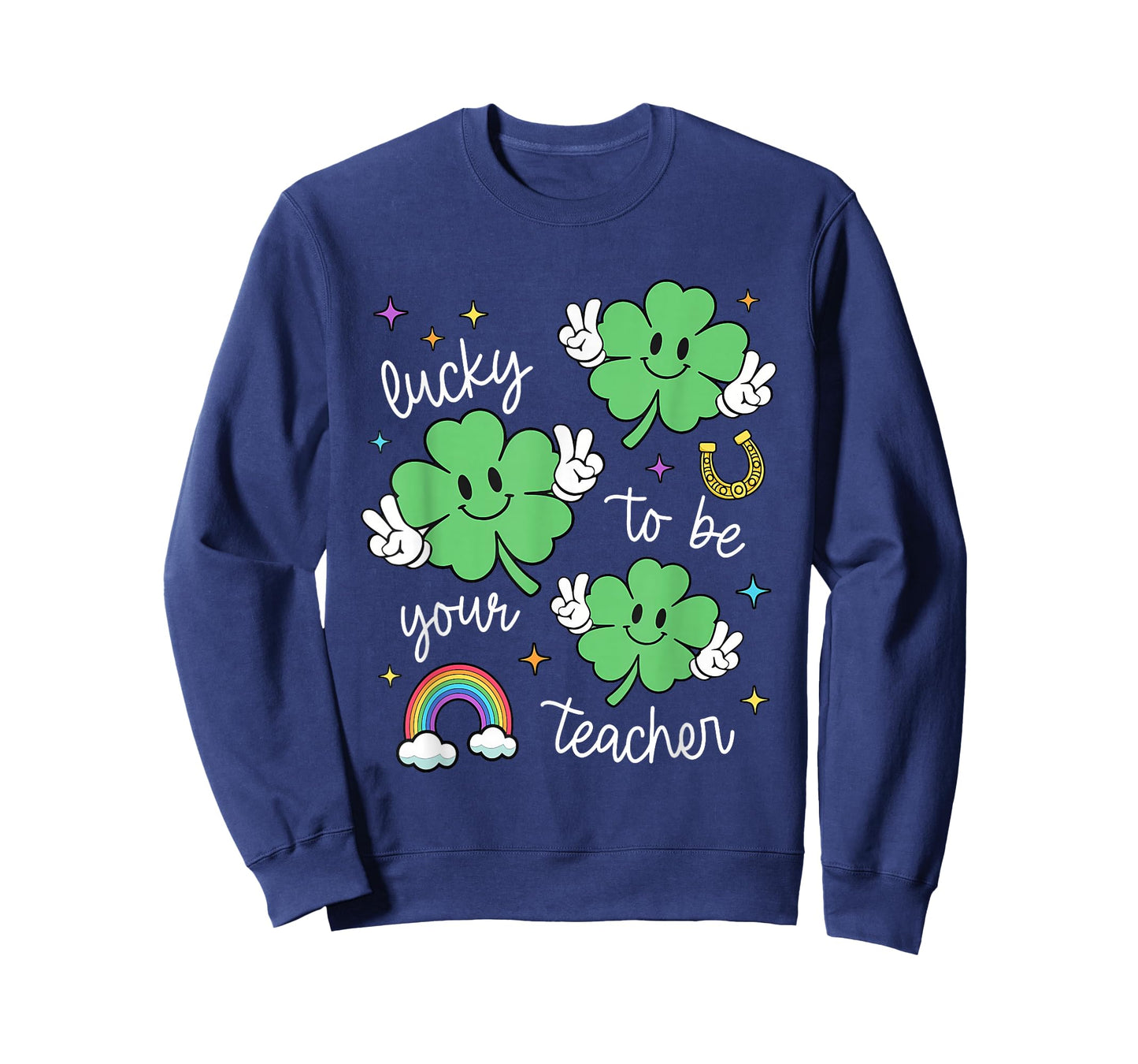 St Patrick's Day Teacher Lucky Teacher Retro St Patrick T-Shirt