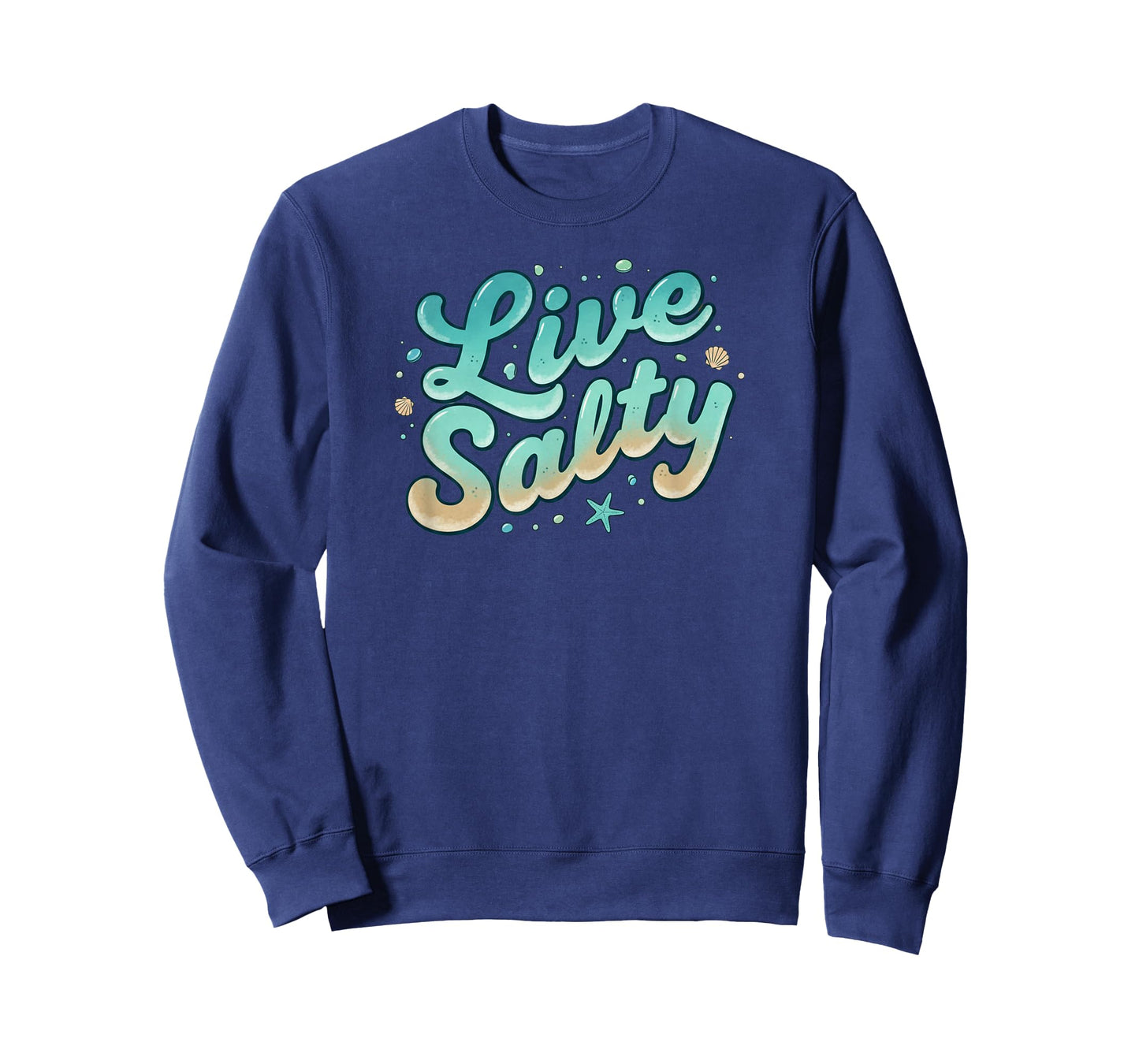 Live Salty Retro Beach Vibes Sea Salt Ocean Lovers T-Shirt