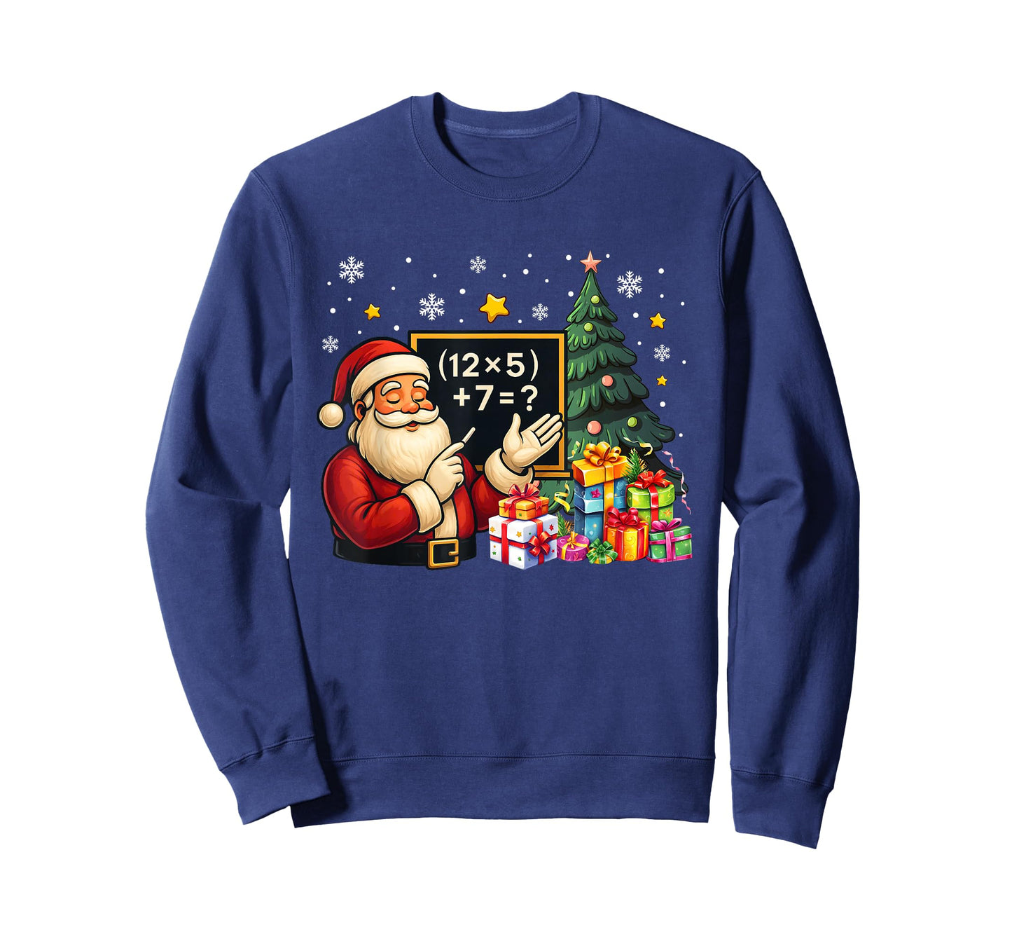 67 Teacher Santa Christmas Six Seven Meme Brainrot Math Xmas T-Shirt