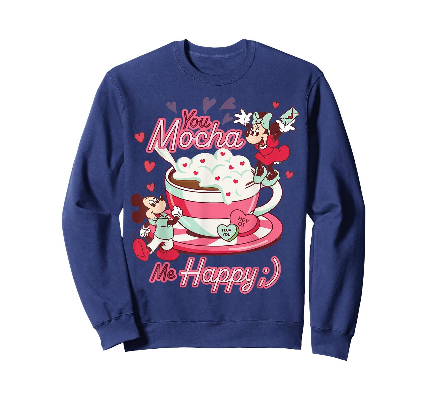 Disney Mickey & Minnie Valentine's Day You Mocha Me Happy T-Shirt
