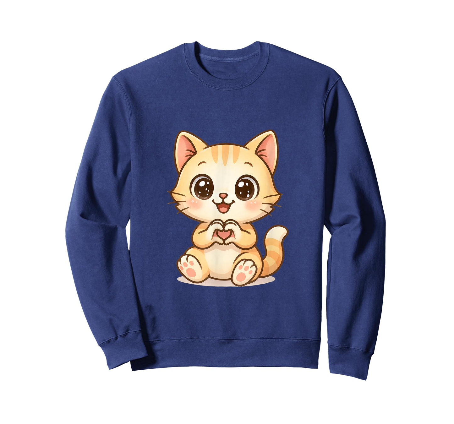 Cute Valentine Cat Heart Love Valentines Day T-Shirt