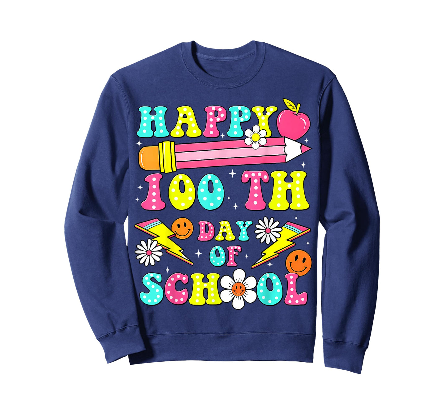 Happy 100th Day of School 100 Days of School Teacher Student T-Shirt