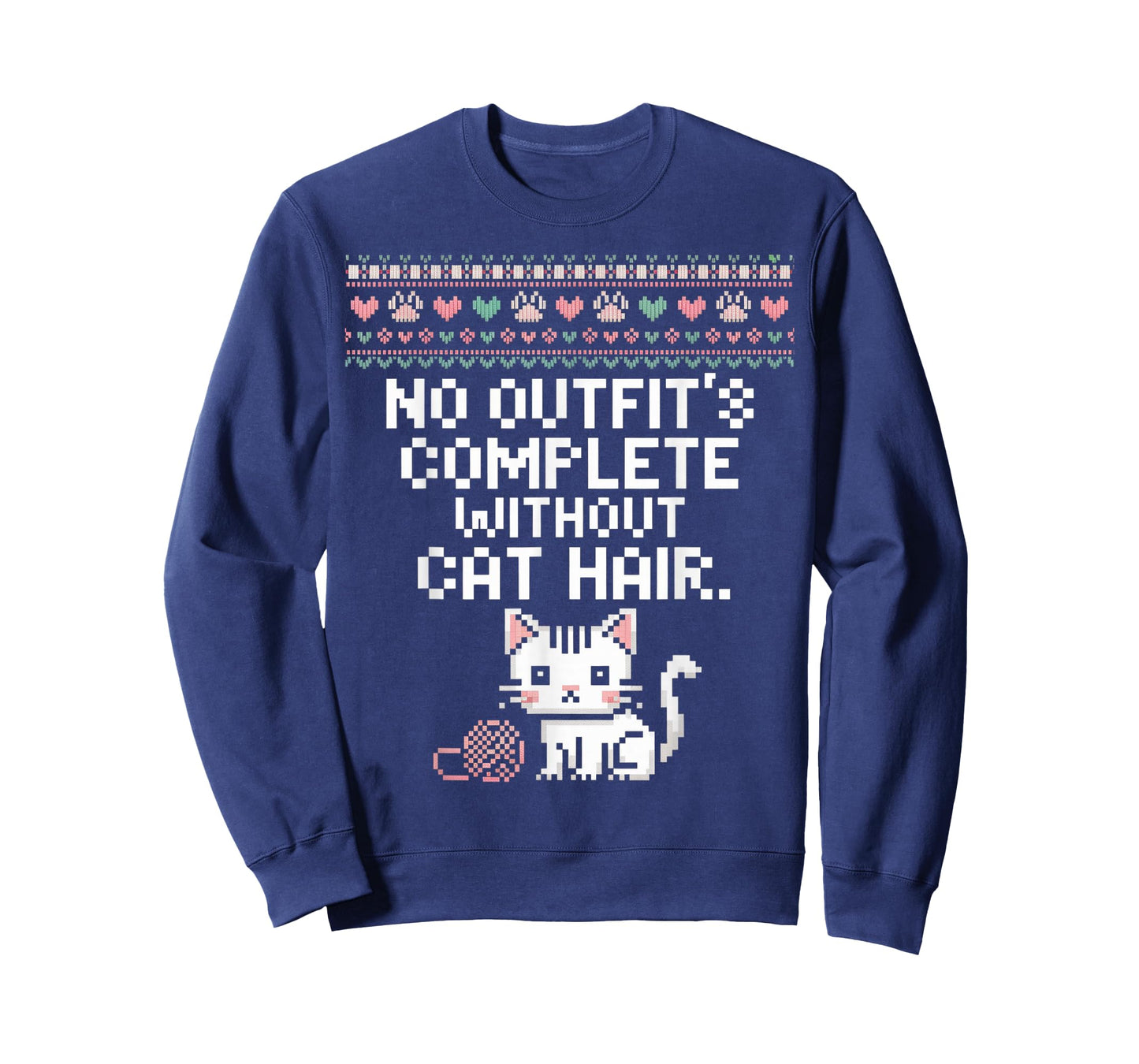 No Outfits Complete Without Cat Hair Funny Cat Lover T-Shirt