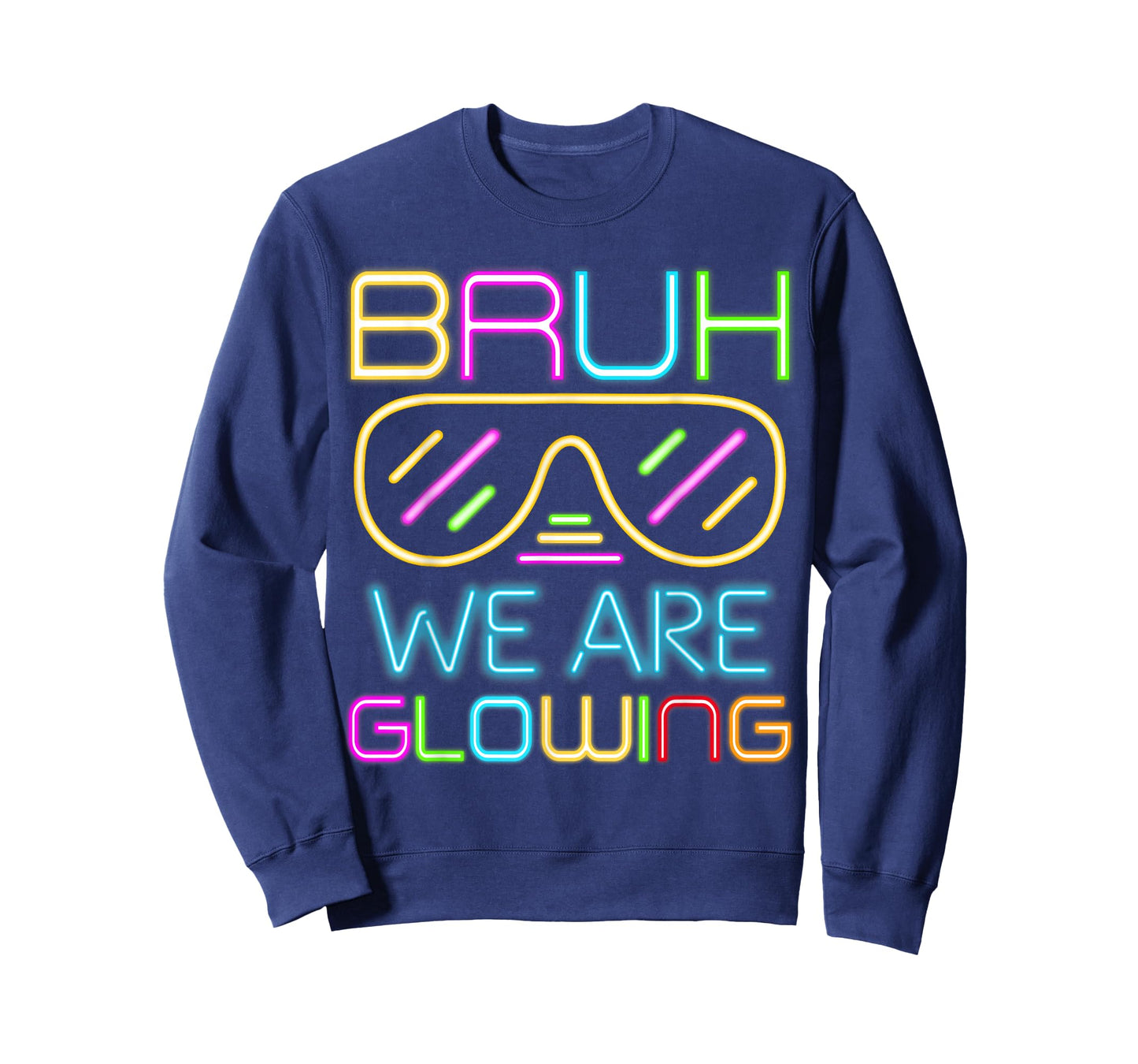 Bruh We are Glowing in My Glowing Era Group Team Tie Dye T-Shirt