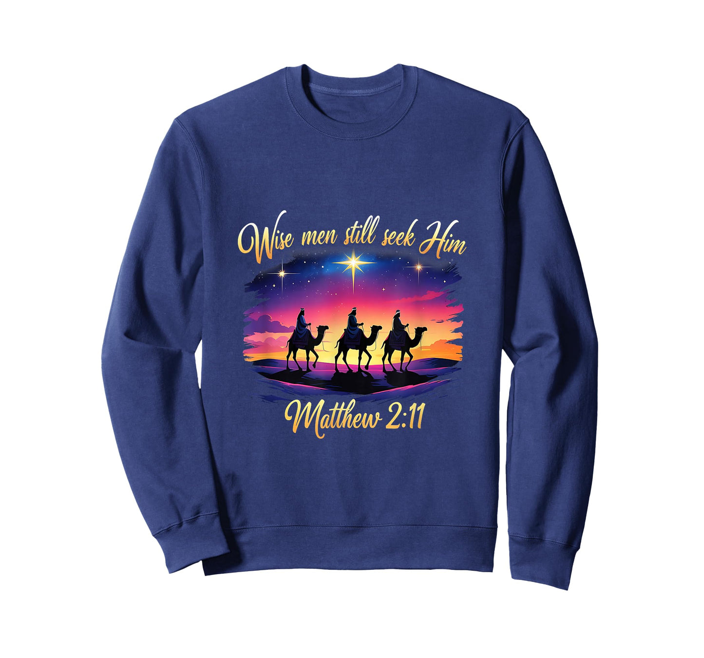 Religious Christmas Wise Men Still Seek Him 3 Kings T-Shirt