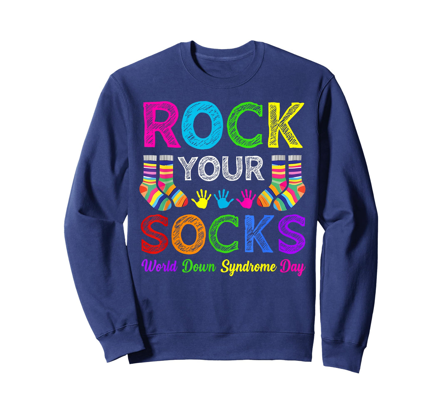 World Down Syndrome Day Rock Your Socks Awareness Support T-Shirt