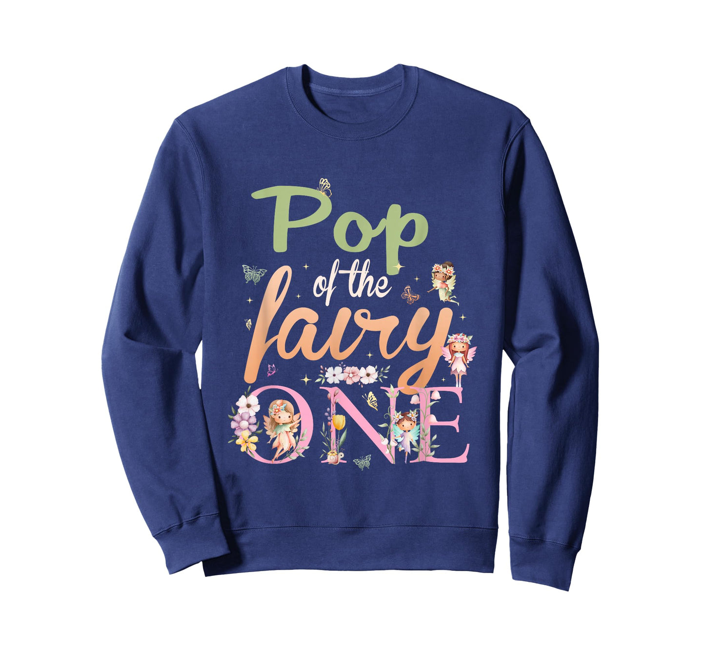 Pop of The Fairy One 1St Birthday Girl Family Matching T-Shirt