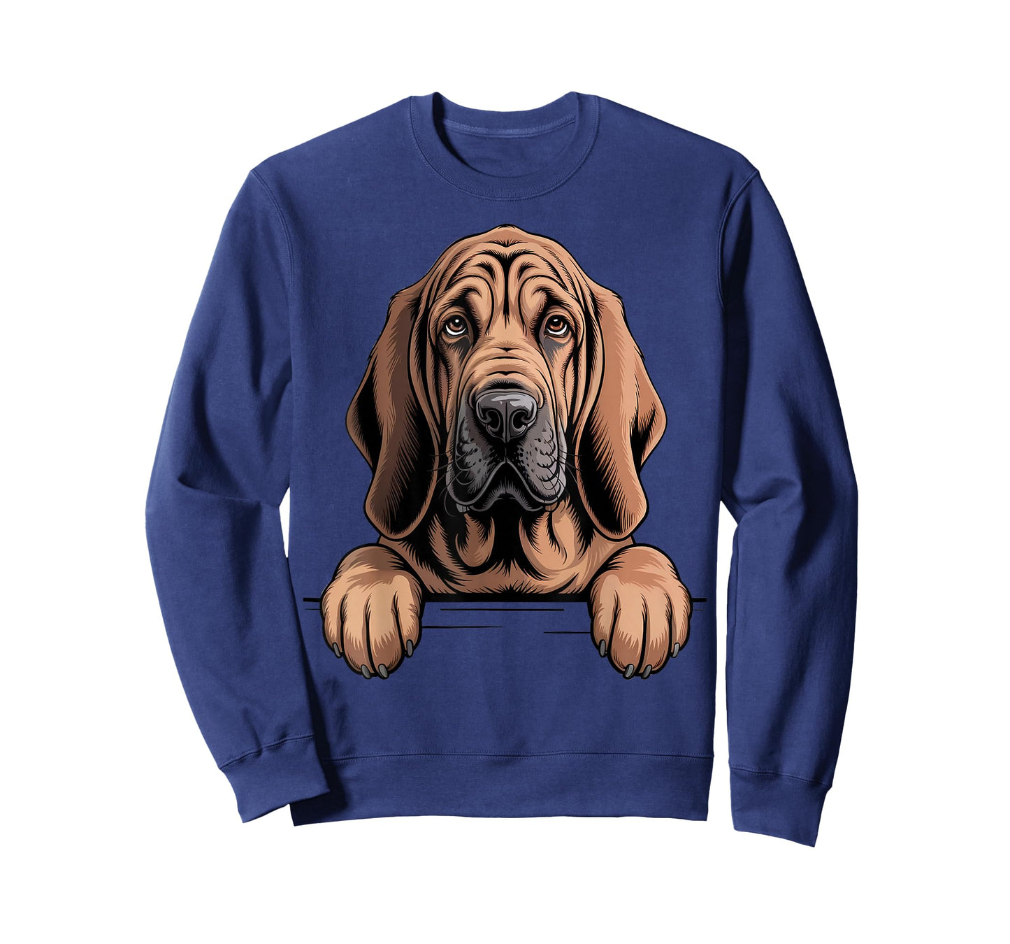 Bloodhound Funny Peeking Pocket Puppy Dog Lover T-Shirt