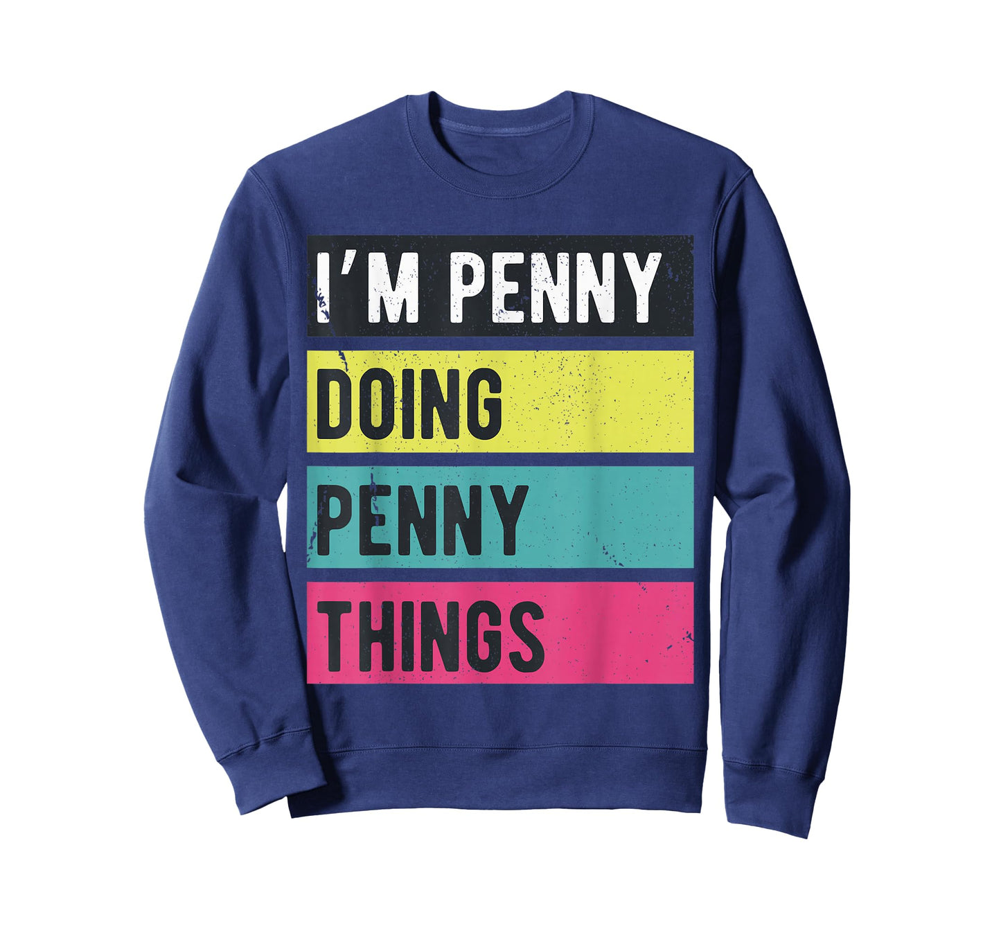 Doing Penny Things Funny Personalized Names Retro T-Shirt