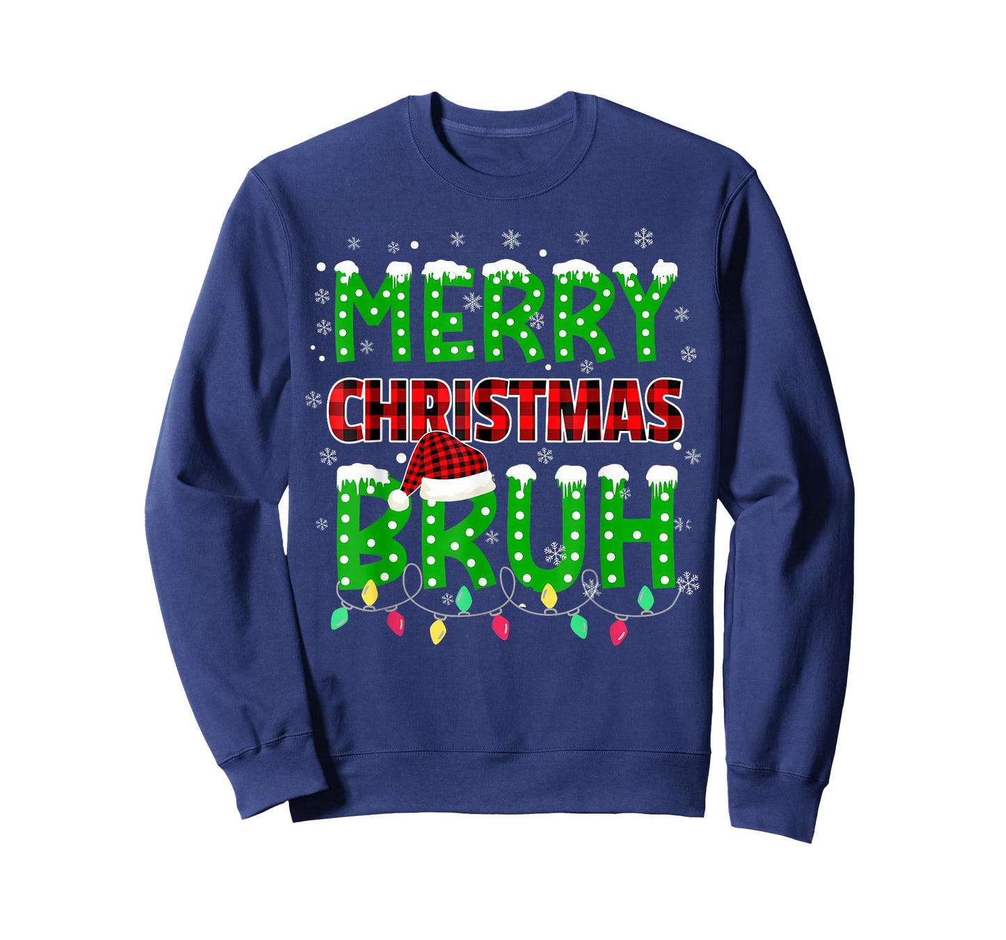Bruh Christmas Kids Teens Boys Funny Christmas Humor Meme T-Shirt