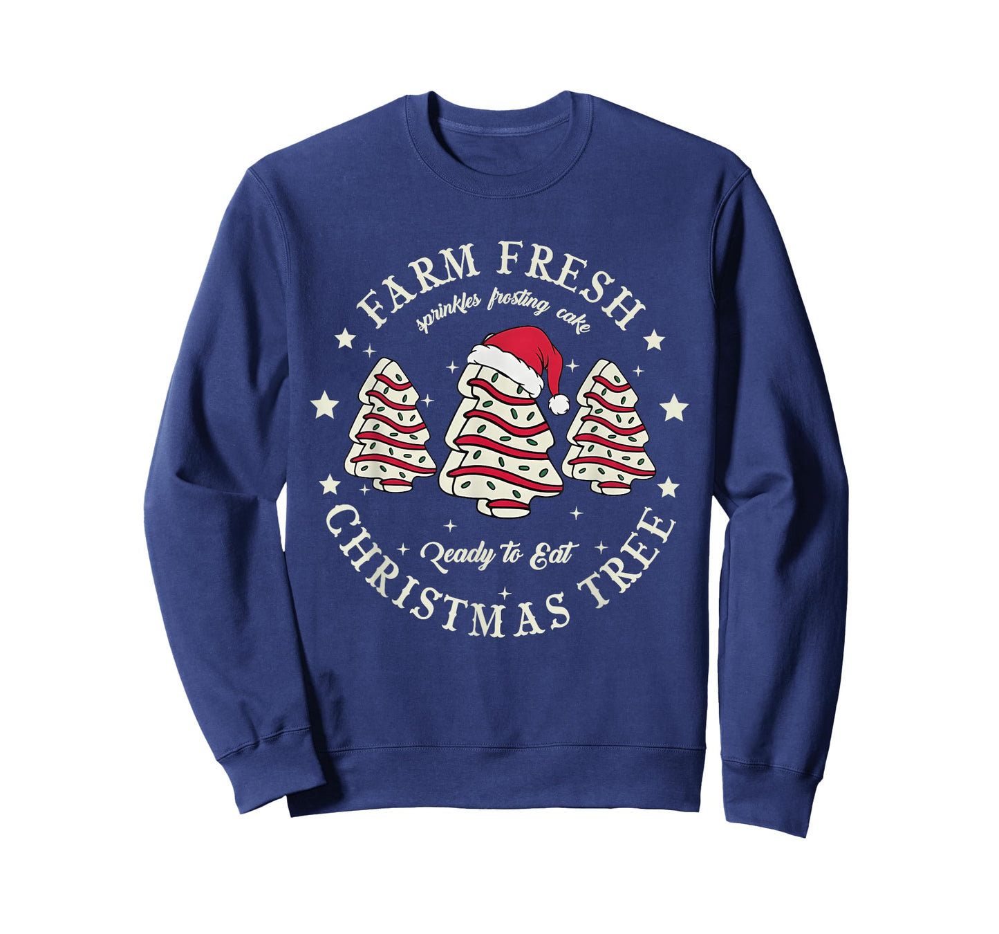 Farm Fresh Christmas Tree Xmas Cake Holiday Family Matching T-Shirt