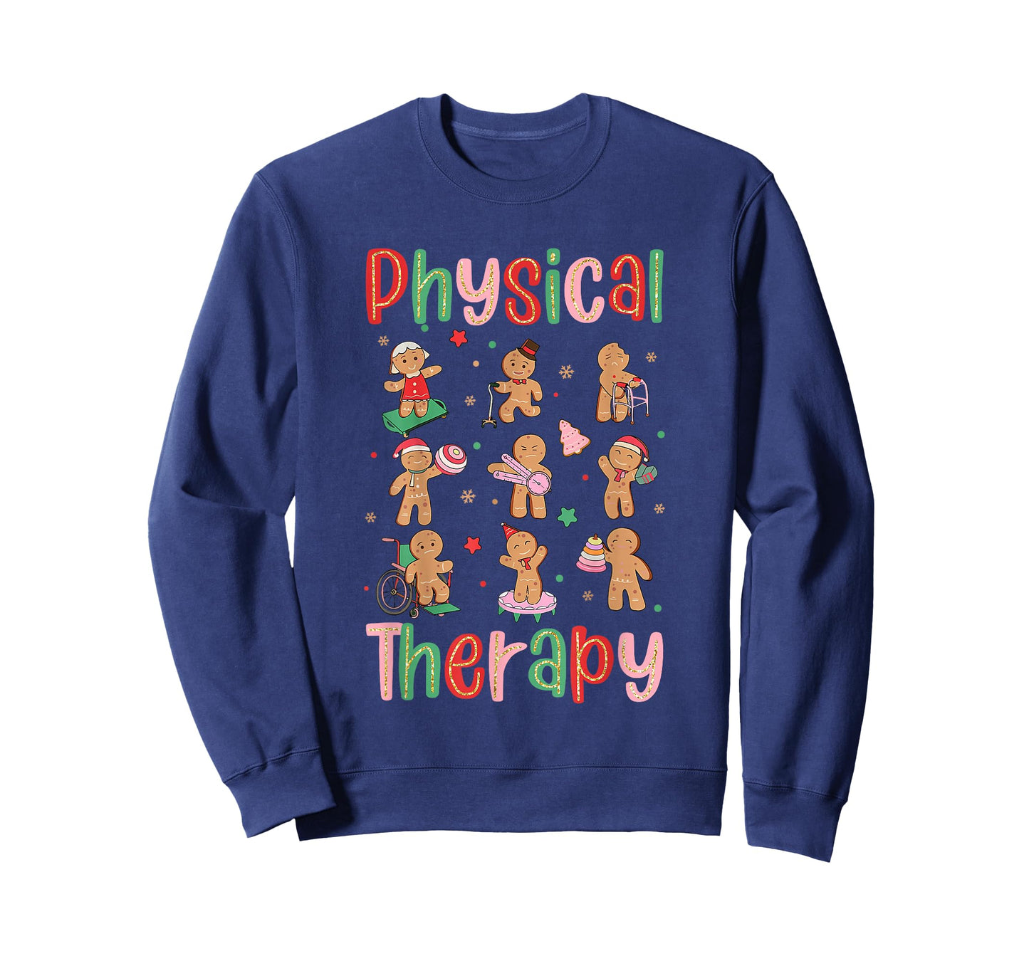 Gingerbread Physical Therapy PT Therapist Christmas T-Shirt