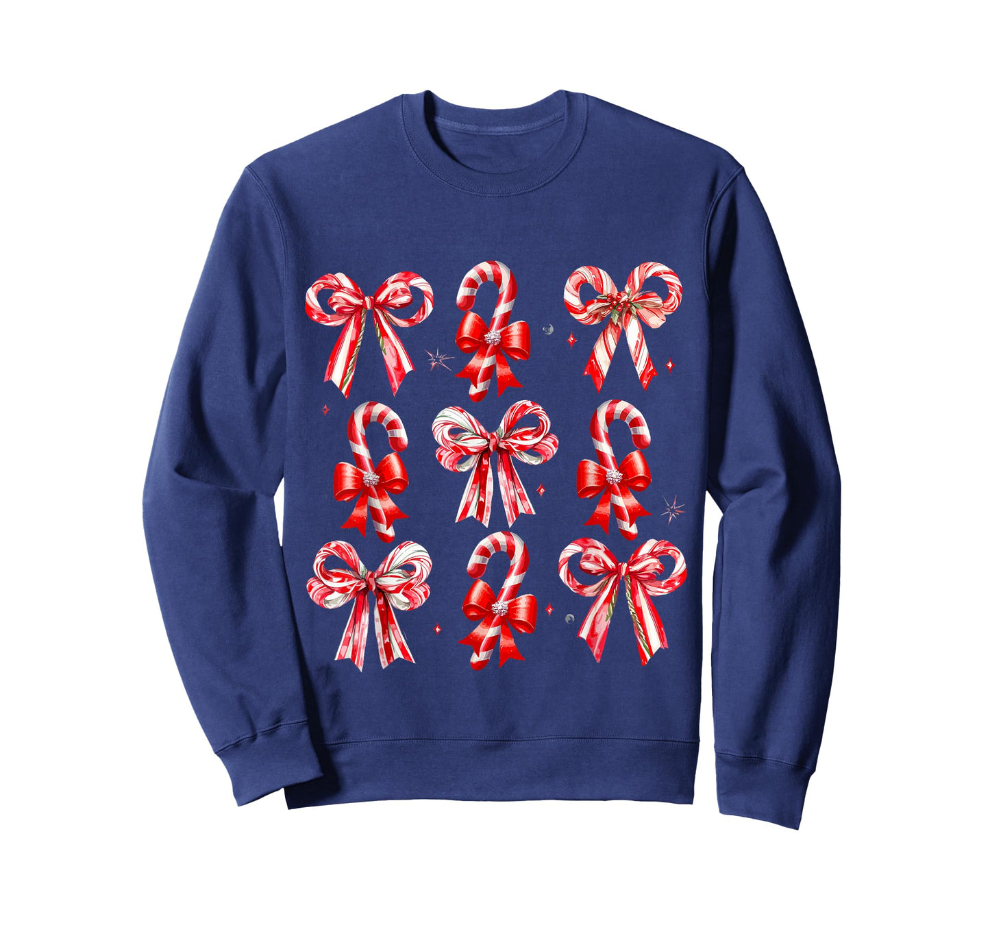 Christmas Candy Cane Santa Xmas Kids Toddler Youth Women Men T-Shirt