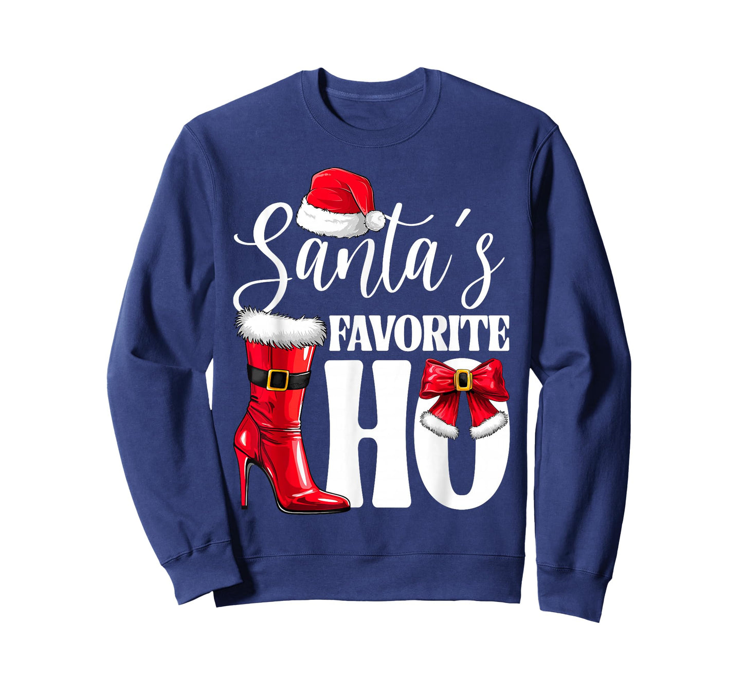 Santa's Favorite HO Christmas Lights Merry Christmas Pajamas T-Shirt