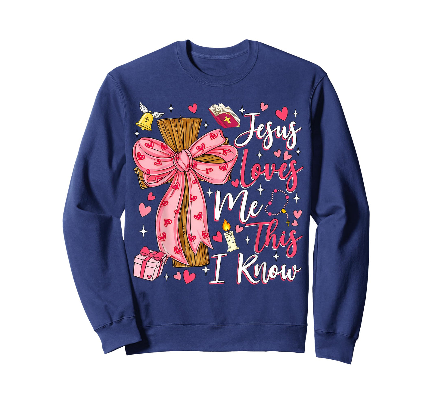 Jesus Loves Me This I Know God Religious Christian Valentine T-Shirt