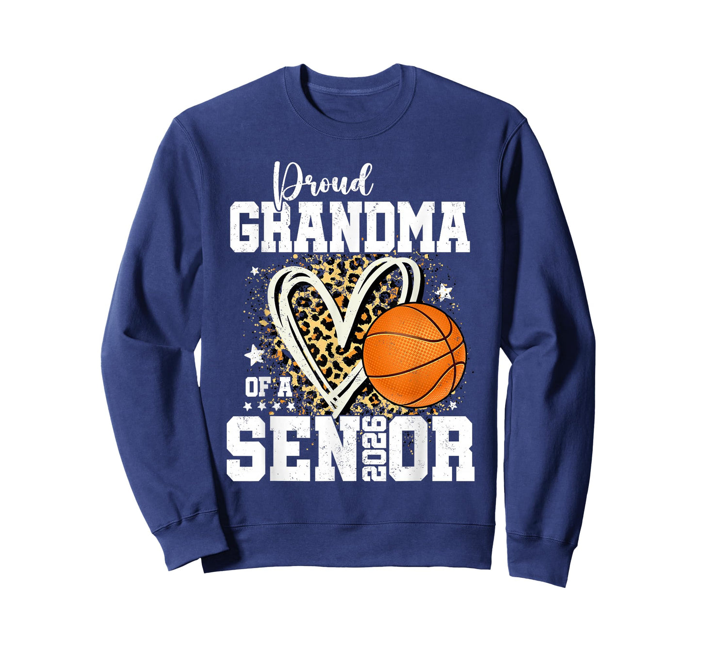 Proud Grandma of A 2026 Senior Basketball Graduation Leopard T-Shirt