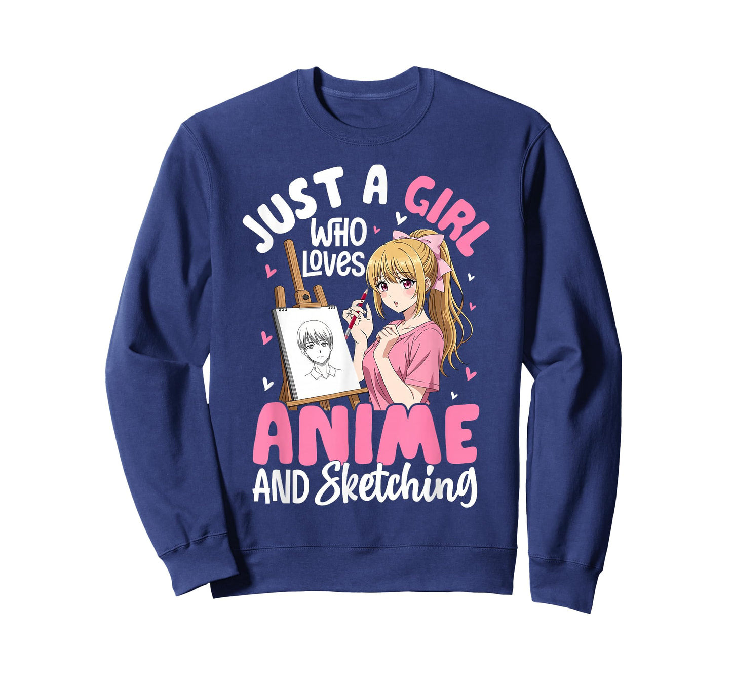 Just A Girl Who Loves Anime and Sketching Anime Merch T-Shirt