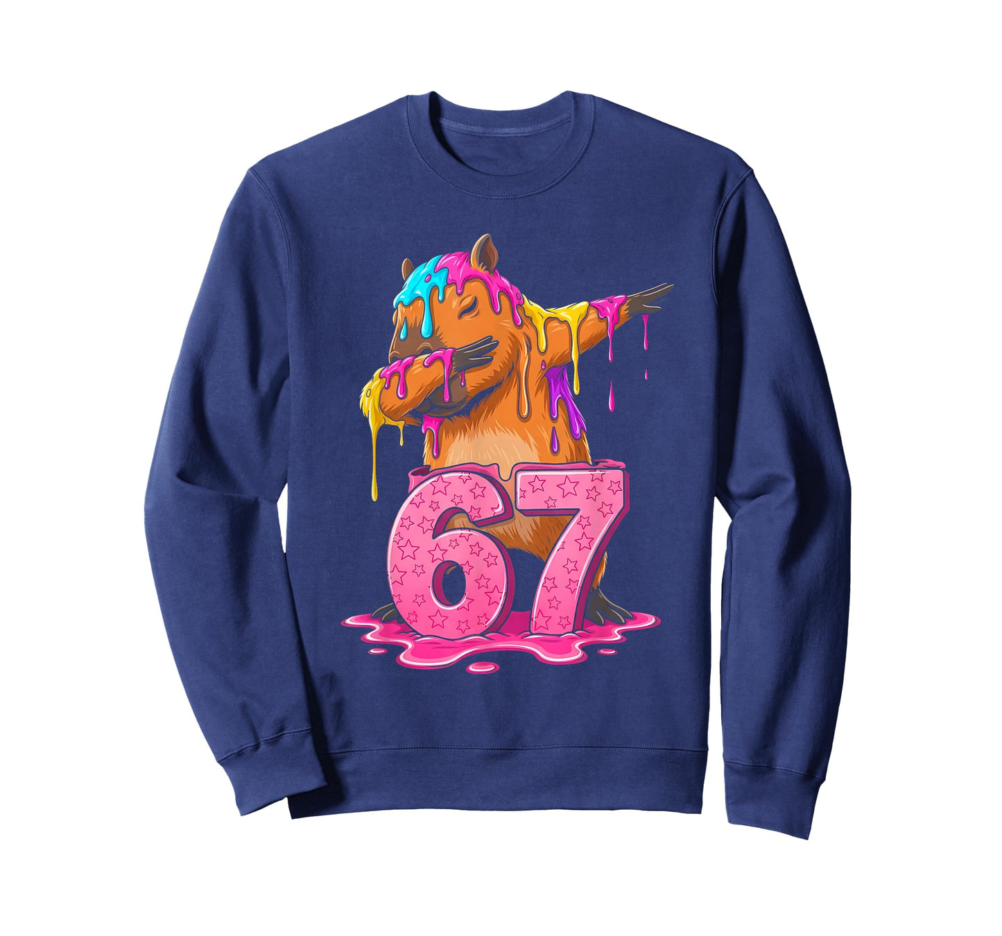 67 Animals Funny 67 Brainrot Youth Kids Capybara 67 T-Shirt