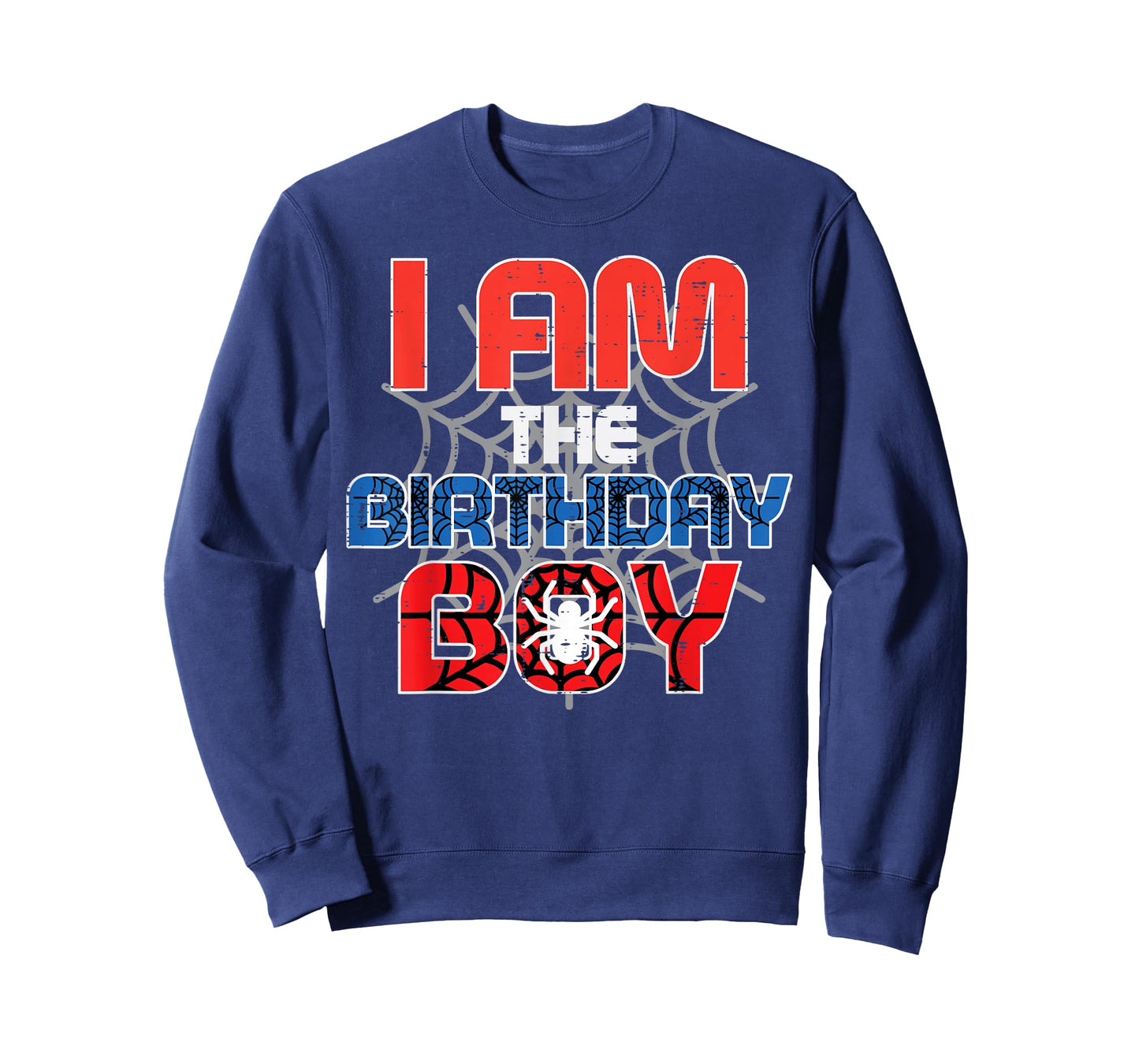 I Am The Birthday Boy Spider Party Family Matching Boys Kids T-Shirt