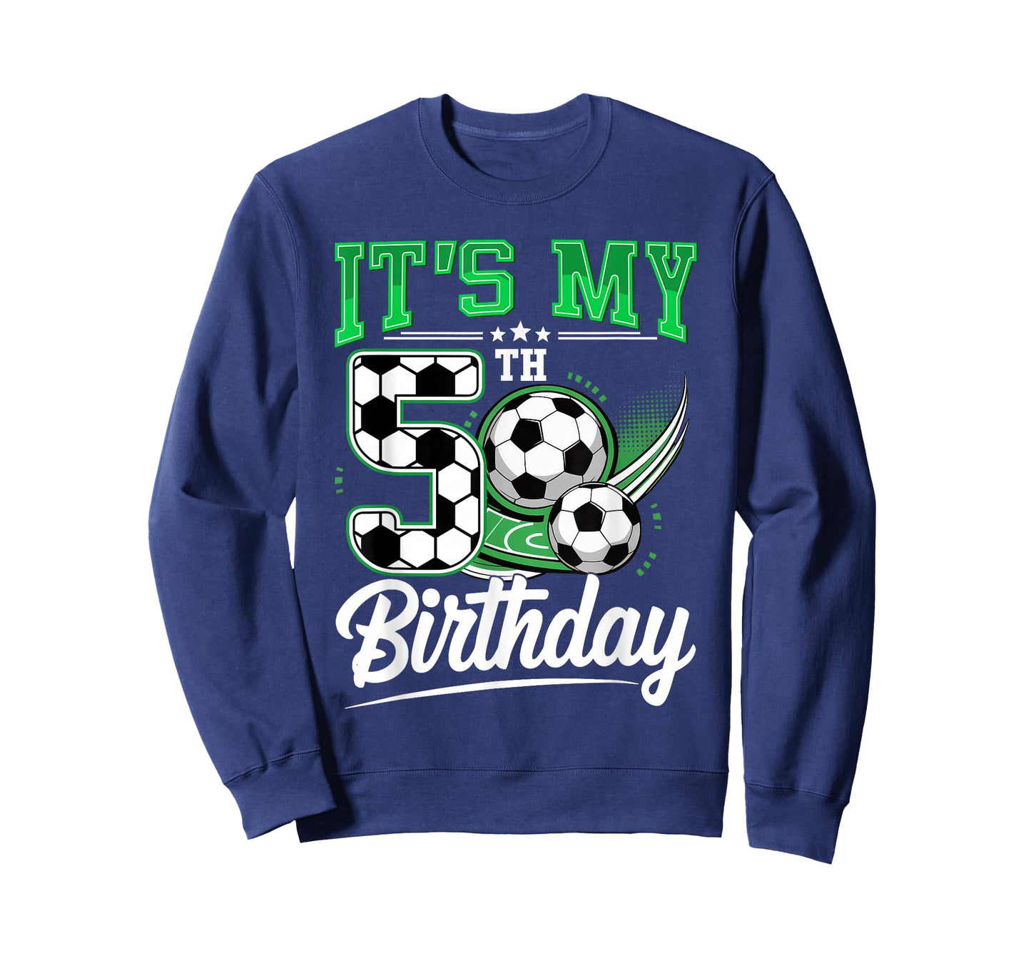 It's My 5th Birthday Boy Soccer Ball 5 Year Old Number Five T-Shirt