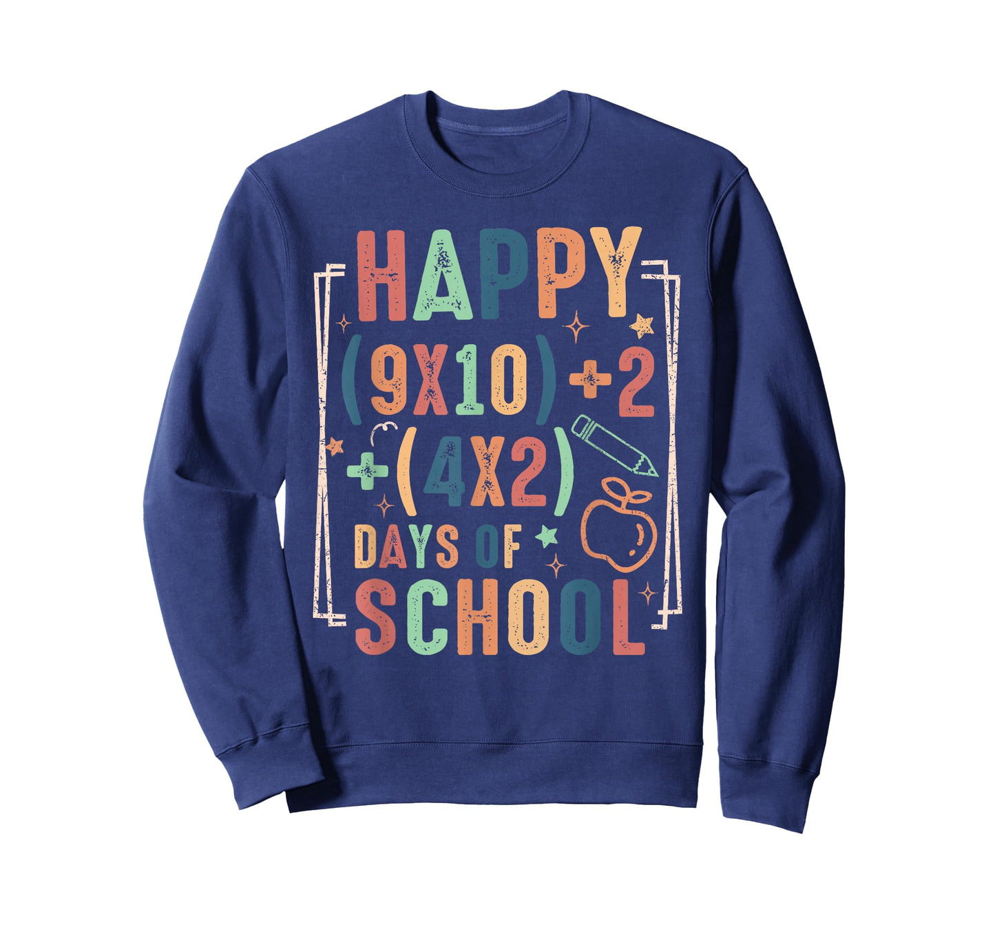 Happy 100 Days School Math Equation 100th Day Teacher Kids T-Shirt