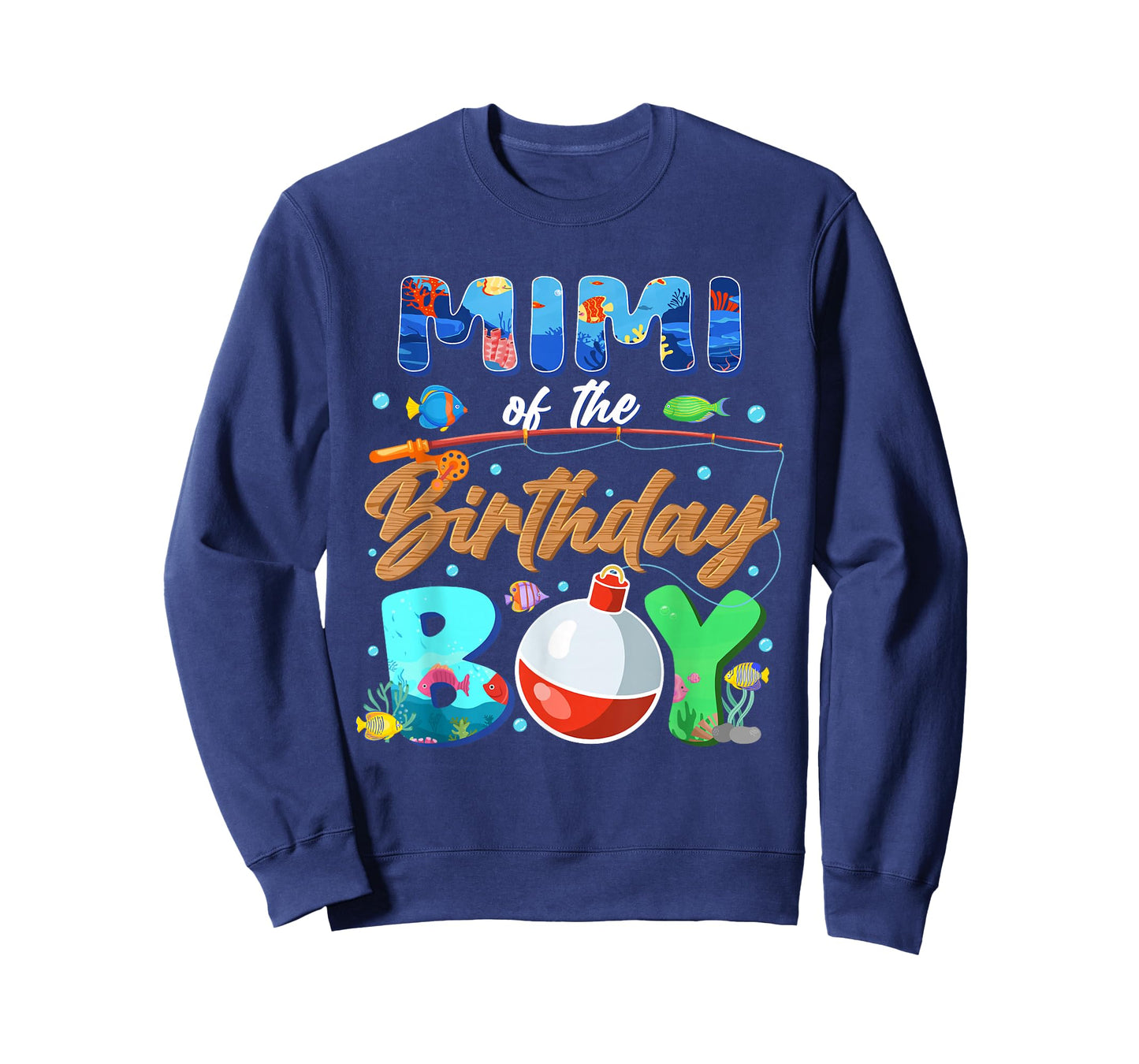 Mimi of The Birthday Boy Fishing Family Matching Bday T-Shirt