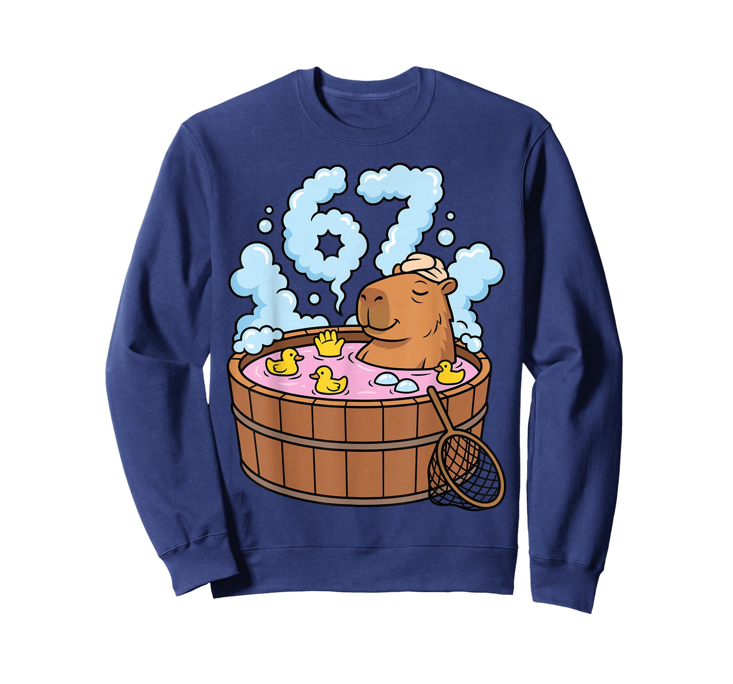 Capybara Bath Tub 67 Relaxed Funny Meme Animal T-Shirt
